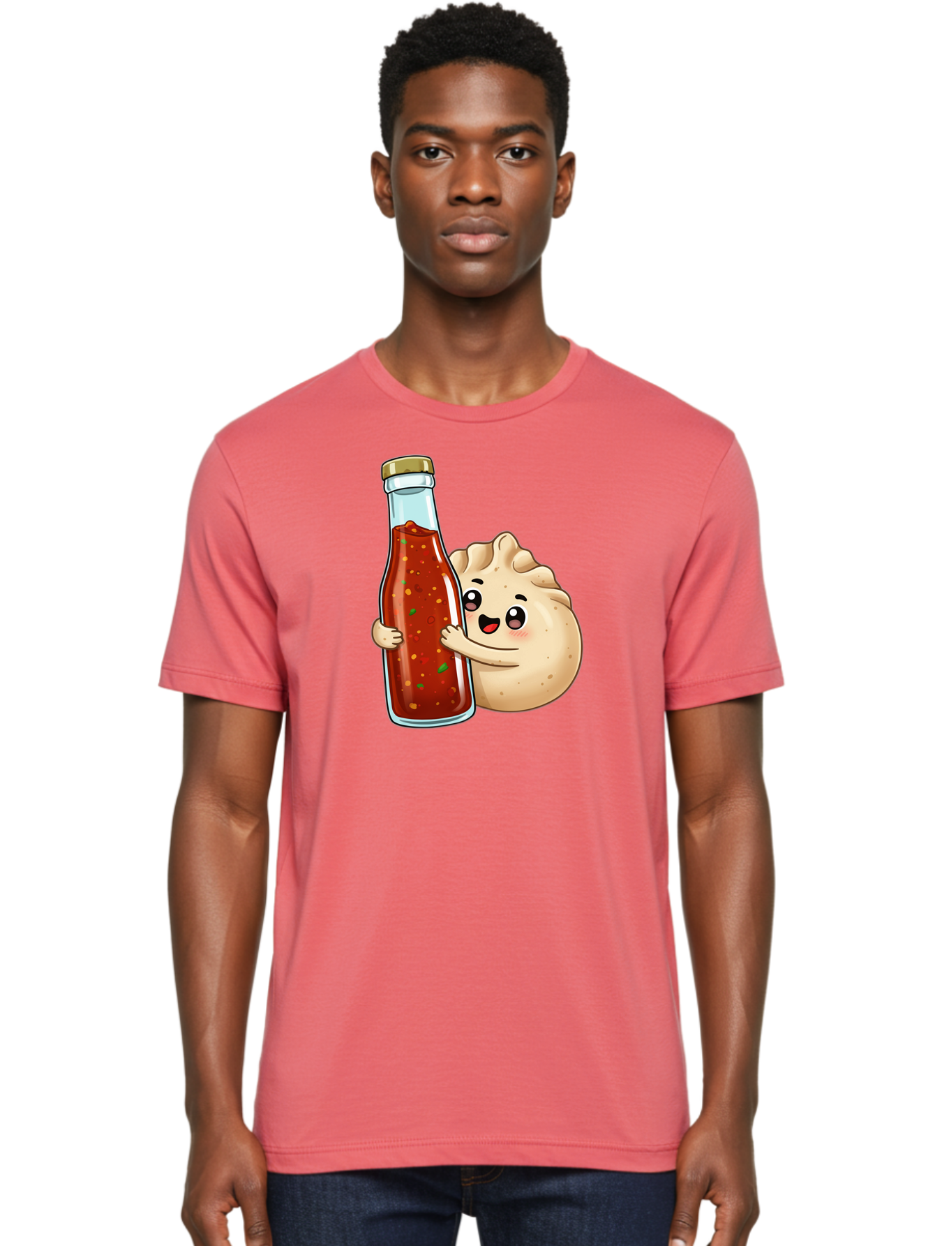 Dumpling-Hot-Sauce-Bottle Men'S Graphic Tee, 100% Cotton, Comfortable Casual Summer Wear, Machine Washable, Vintage Camera, Old Camera, Antique Camera, Black Camera, Classic Photography, Photography Equipment, Nostalgic Device, Film Camera, Baf048