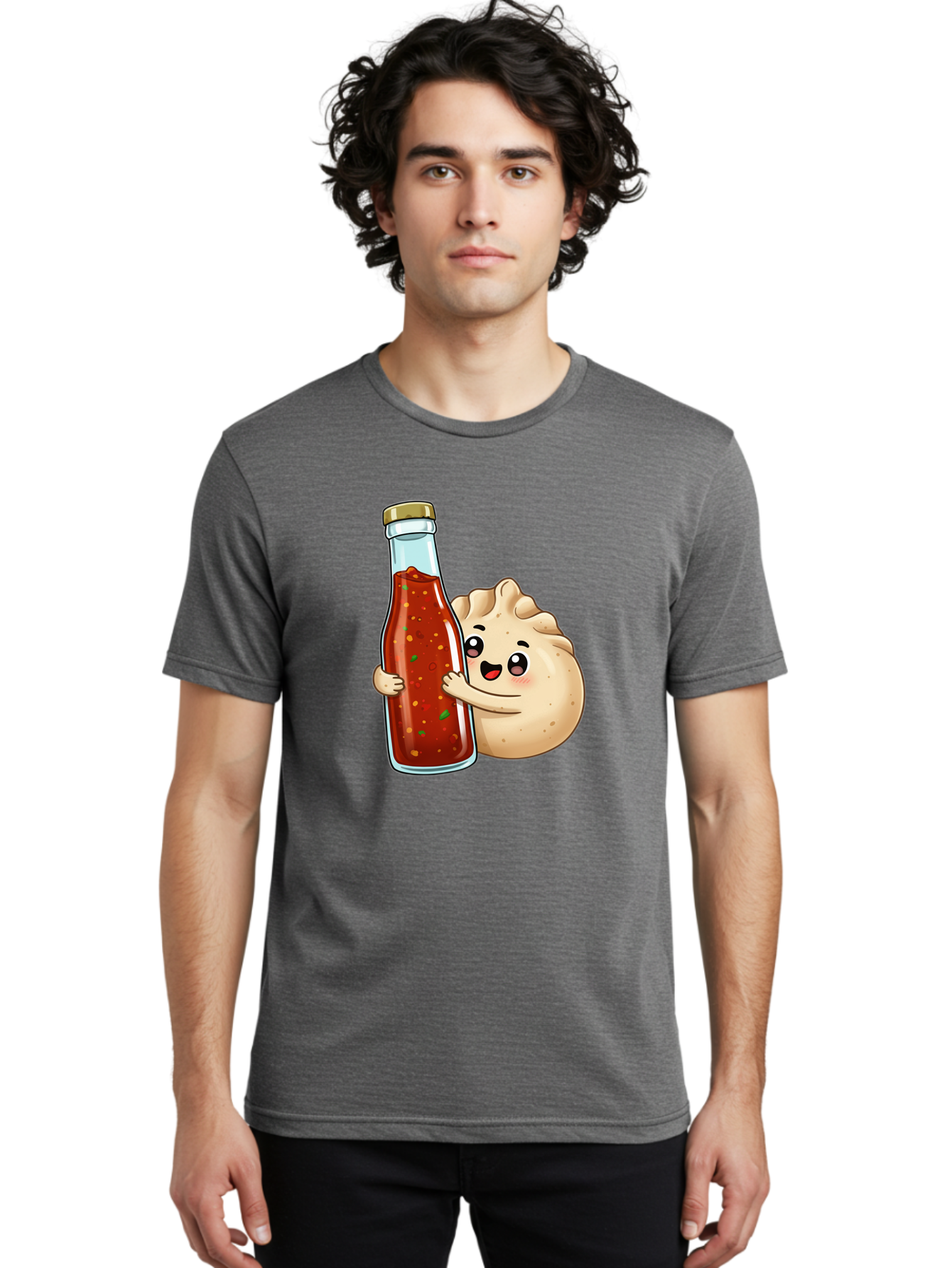 Dumpling-Hot-Sauce-Bottle Men'S Graphic Tee, 100% Cotton, Comfortable Casual Summer Wear, Machine Washable, Vintage Camera, Old Camera, Antique Camera, Black Camera, Classic Photography, Photography Equipment, Nostalgic Device, Film Camera, Baf048