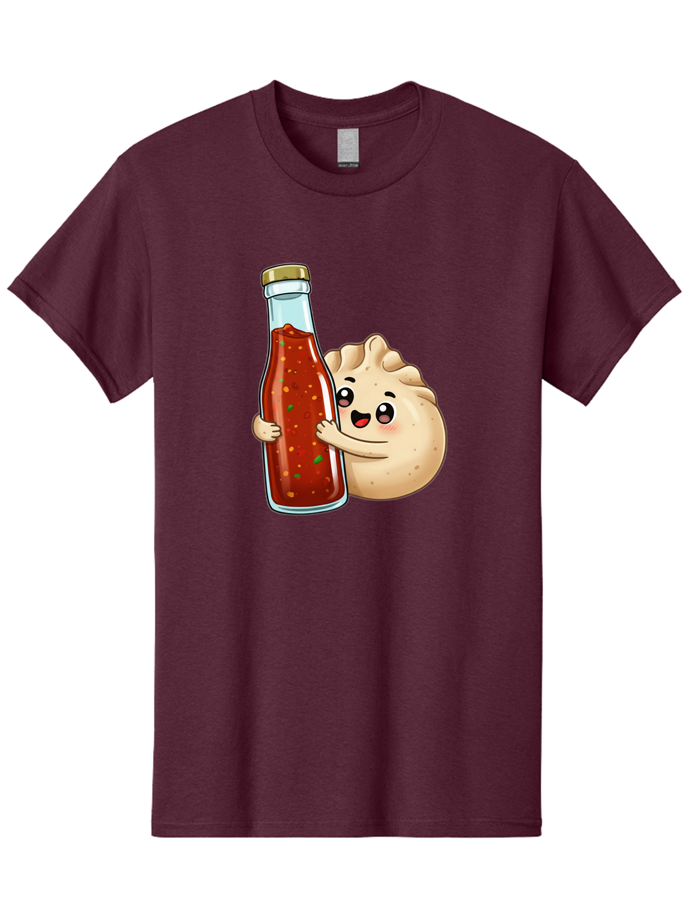 Dumpling-Hot-Sauce-Bottle Men'S Graphic Tee, 100% Cotton, Comfortable Casual Summer Wear, Machine Washable, Vintage Camera, Old Camera, Antique Camera, Black Camera, Classic Photography, Photography Equipment, Nostalgic Device, Film Camera, Baf048