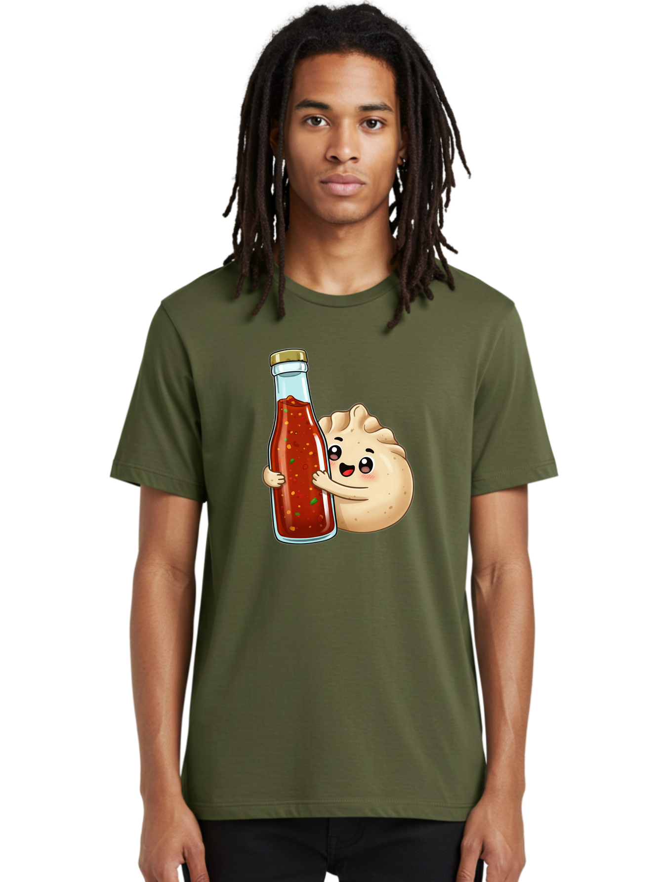 Dumpling-Hot-Sauce-Bottle Men'S Graphic Tee, 100% Cotton, Comfortable Casual Summer Wear, Machine Washable, Vintage Camera, Old Camera, Antique Camera, Black Camera, Classic Photography, Photography Equipment, Nostalgic Device, Film Camera, Baf048