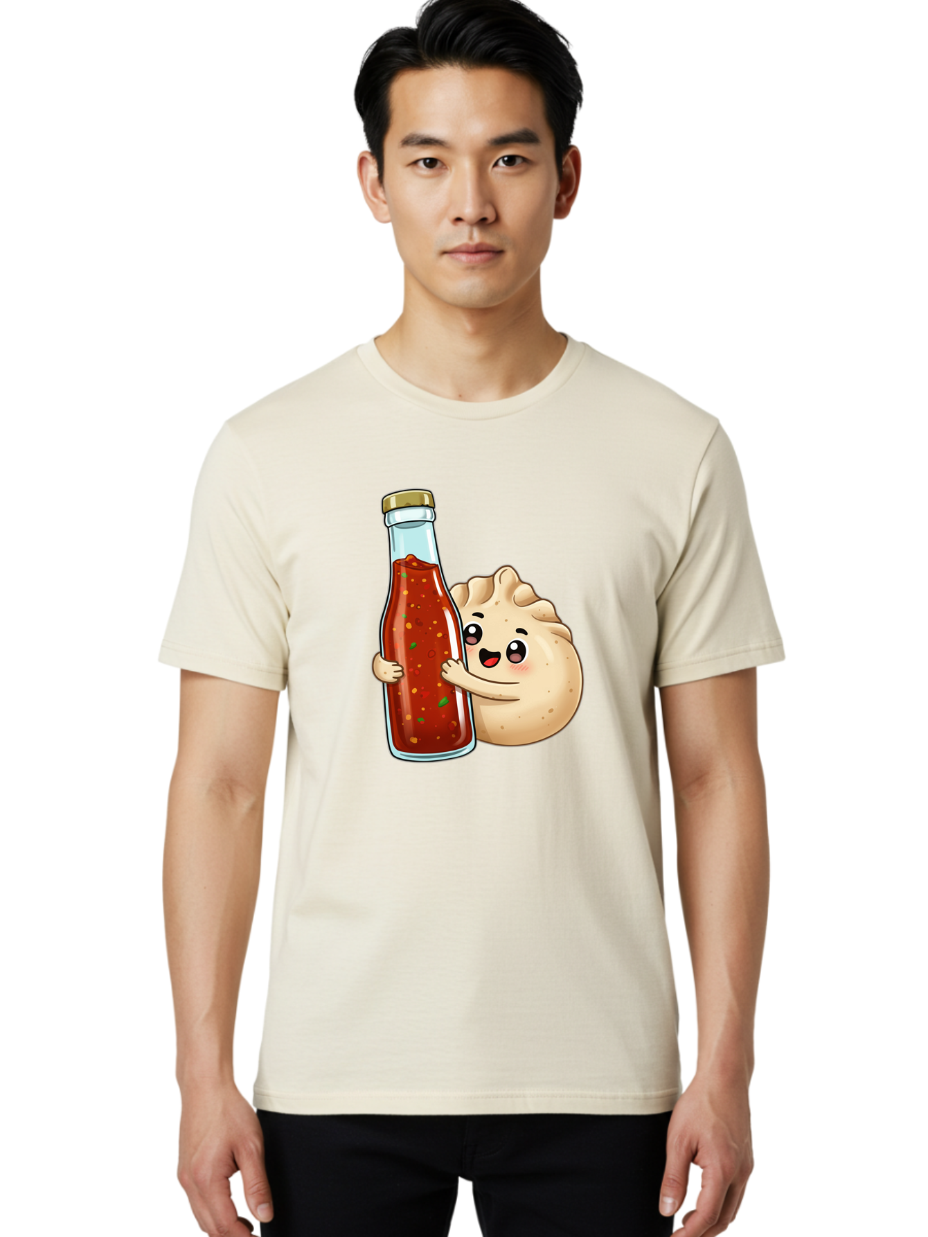 Dumpling-Hot-Sauce-Bottle Men'S Graphic Tee, 100% Cotton, Comfortable Casual Summer Wear, Machine Washable, Vintage Camera, Old Camera, Antique Camera, Black Camera, Classic Photography, Photography Equipment, Nostalgic Device, Film Camera, Baf048