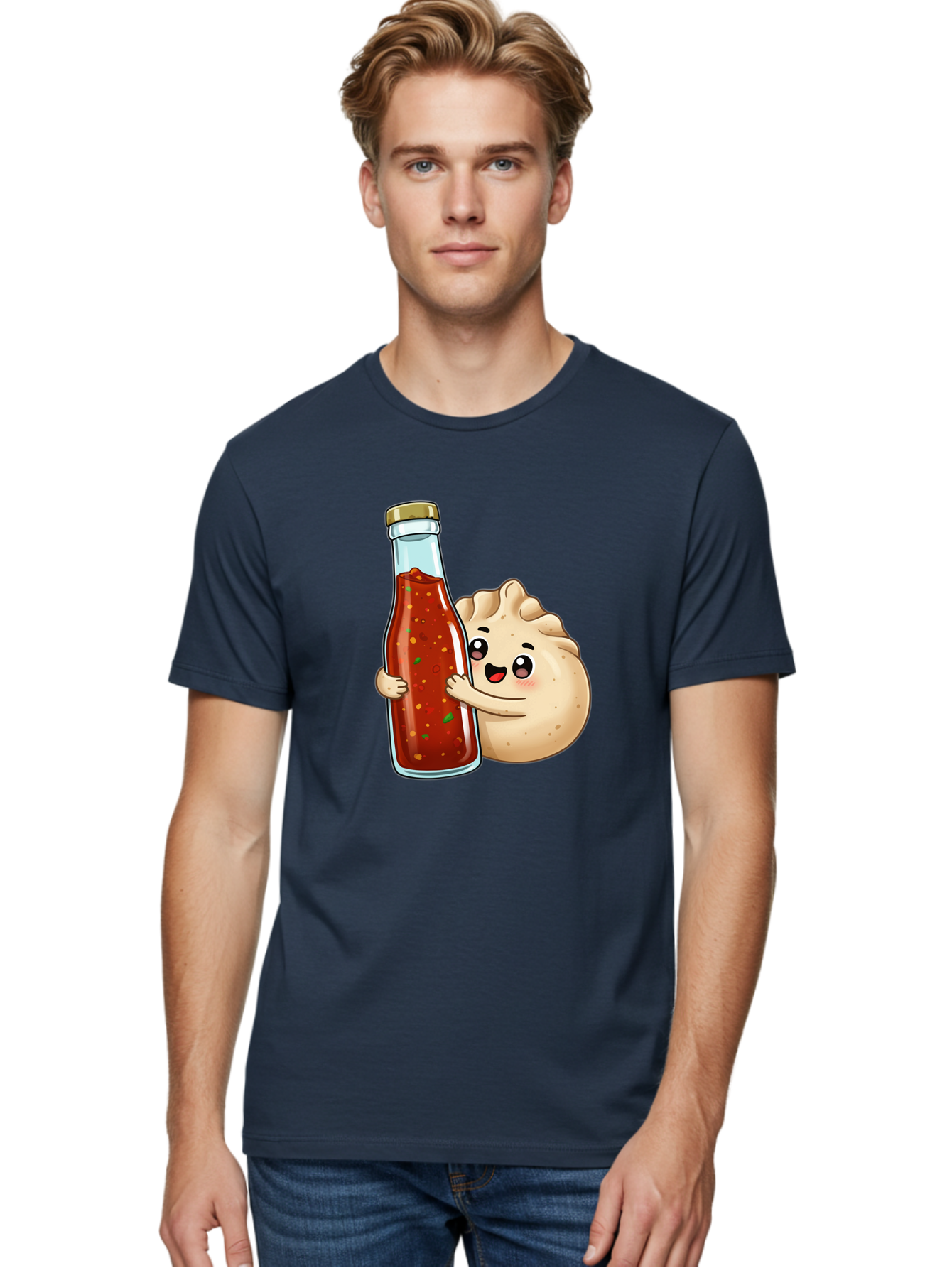 Dumpling-Hot-Sauce-Bottle Men'S Graphic Tee, 100% Cotton, Comfortable Casual Summer Wear, Machine Washable, Vintage Camera, Old Camera, Antique Camera, Black Camera, Classic Photography, Photography Equipment, Nostalgic Device, Film Camera, Baf048