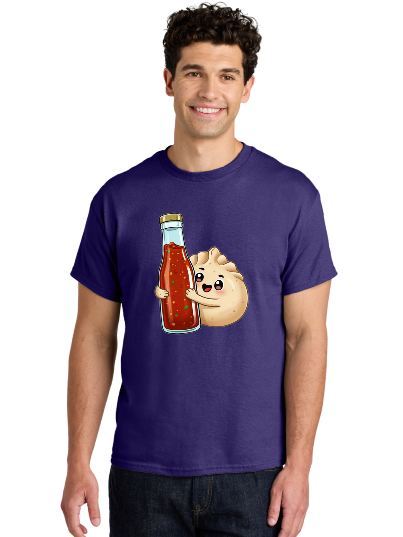 Dumpling-Hot-Sauce-Bottle Men'S Graphic Tee, 100% Cotton, Comfortable Casual Summer Wear, Machine Washable, Vintage Camera, Old Camera, Antique Camera, Black Camera, Classic Photography, Photography Equipment, Nostalgic Device, Film Camera, Baf048