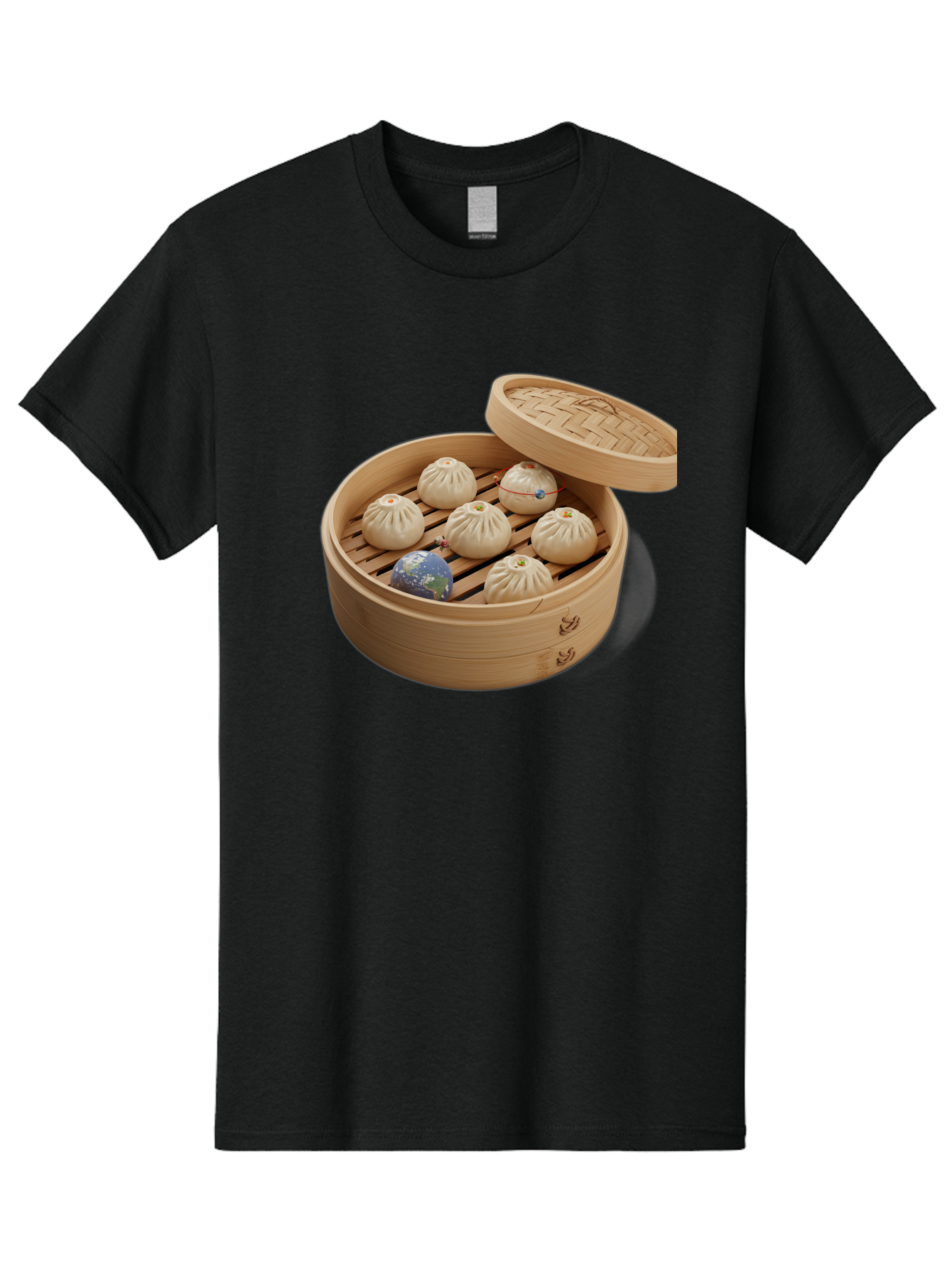 Dumplings-1 Men'S Graphic Tee, 100% Cotton, Comfortable Casual Summer Wear, Machine Washable, Vintage Camera, Old Camera, Antique Camera, Black Camera, Classic Photography, Photography Equipment, Nostalgic Device, Film Camera, Camera Art Baf051