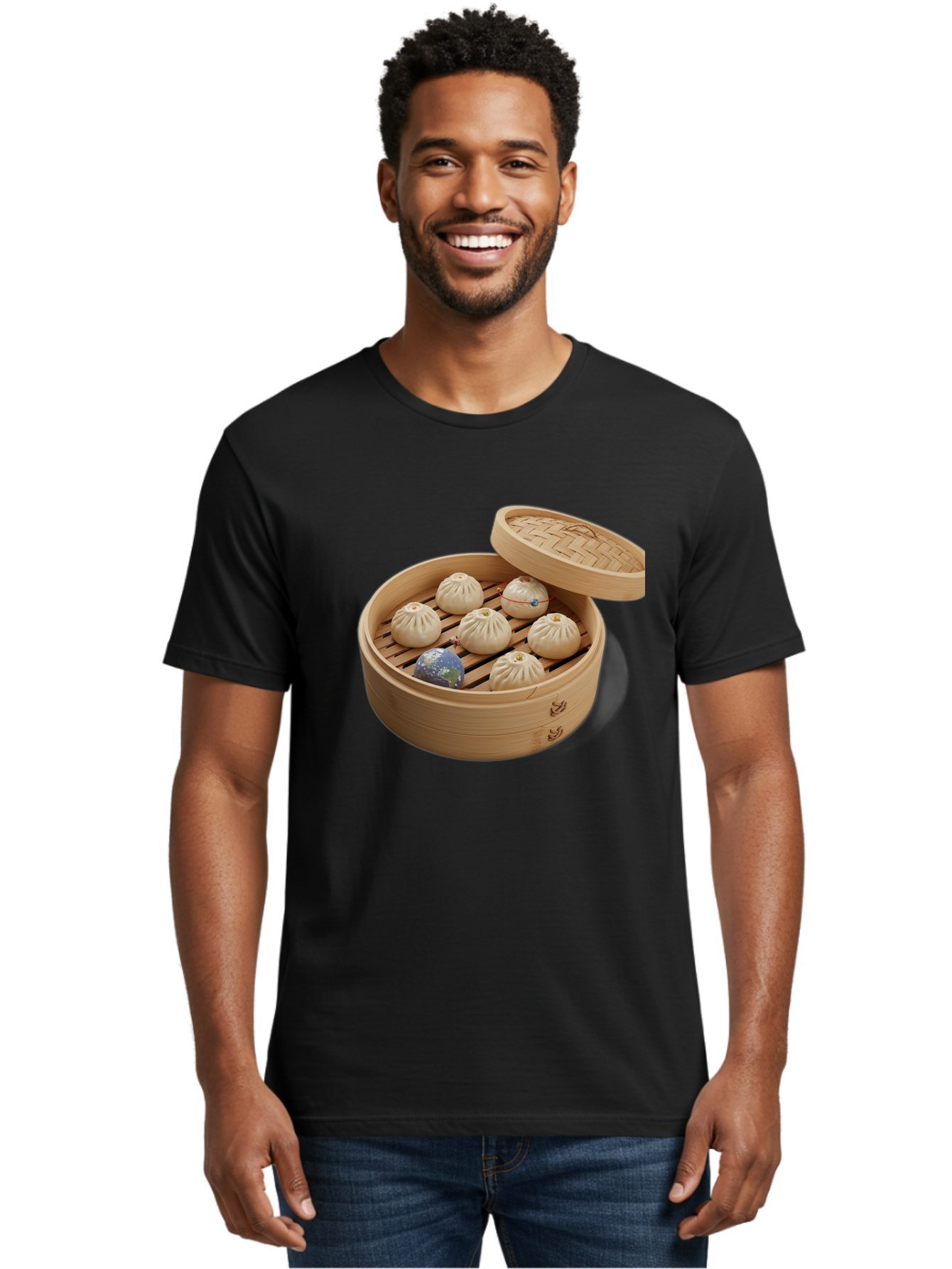 Dumplings-1 Men'S Graphic Tee, 100% Cotton, Comfortable Casual Summer Wear, Machine Washable, Vintage Camera, Old Camera, Antique Camera, Black Camera, Classic Photography, Photography Equipment, Nostalgic Device, Film Camera, Camera Art Baf051
