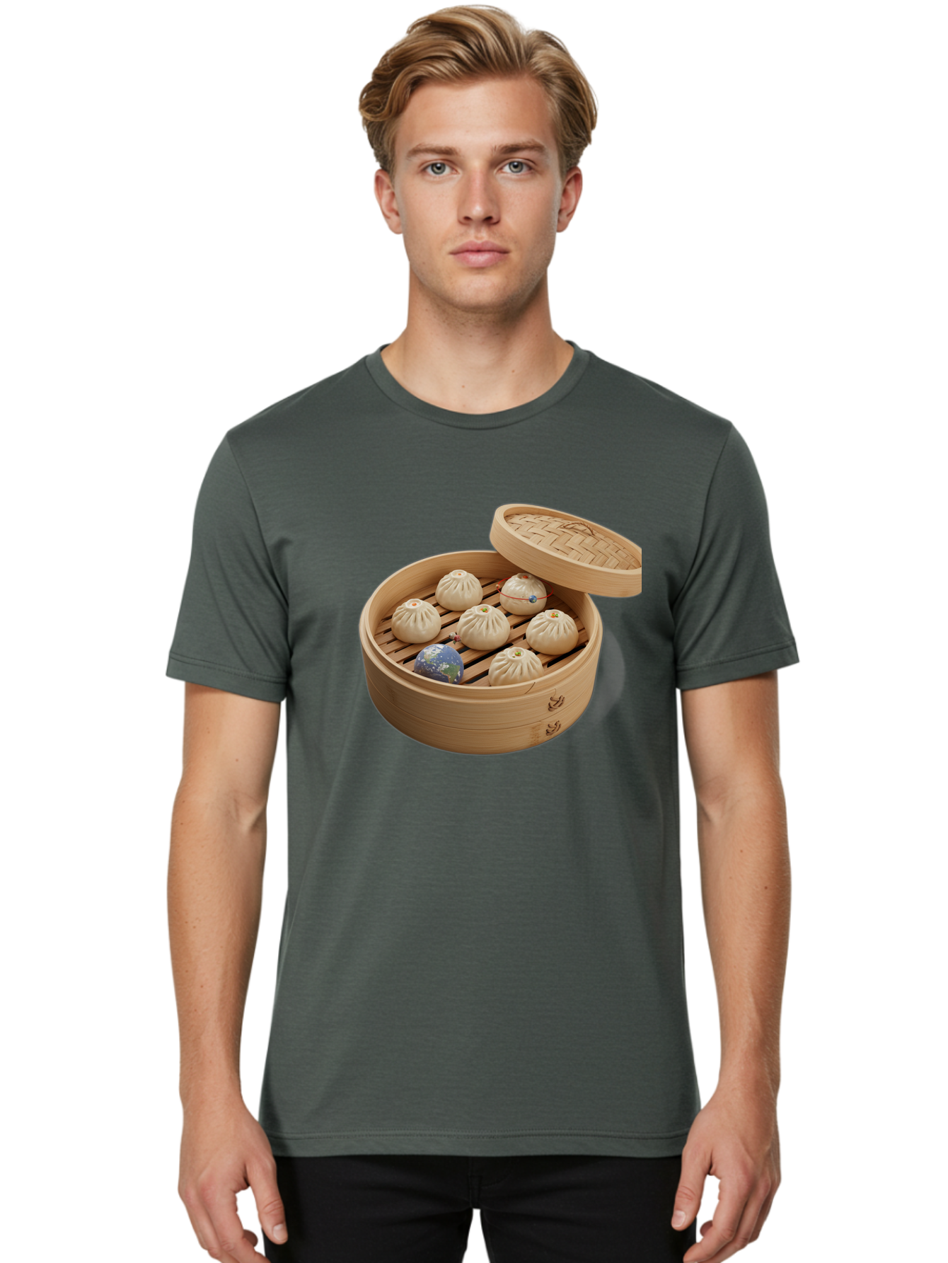 Dumplings-1 Men'S Graphic Tee, 100% Cotton, Comfortable Casual Summer Wear, Machine Washable, Vintage Camera, Old Camera, Antique Camera, Black Camera, Classic Photography, Photography Equipment, Nostalgic Device, Film Camera, Camera Art Baf051