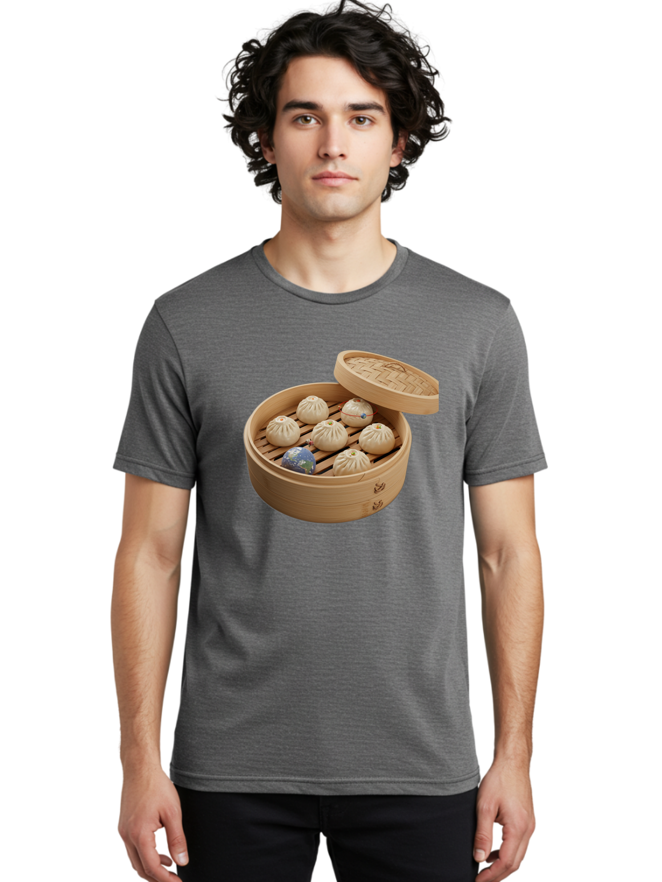 Dumplings-1 Men'S Graphic Tee, 100% Cotton, Comfortable Casual Summer Wear, Machine Washable, Vintage Camera, Old Camera, Antique Camera, Black Camera, Classic Photography, Photography Equipment, Nostalgic Device, Film Camera, Camera Art Baf051