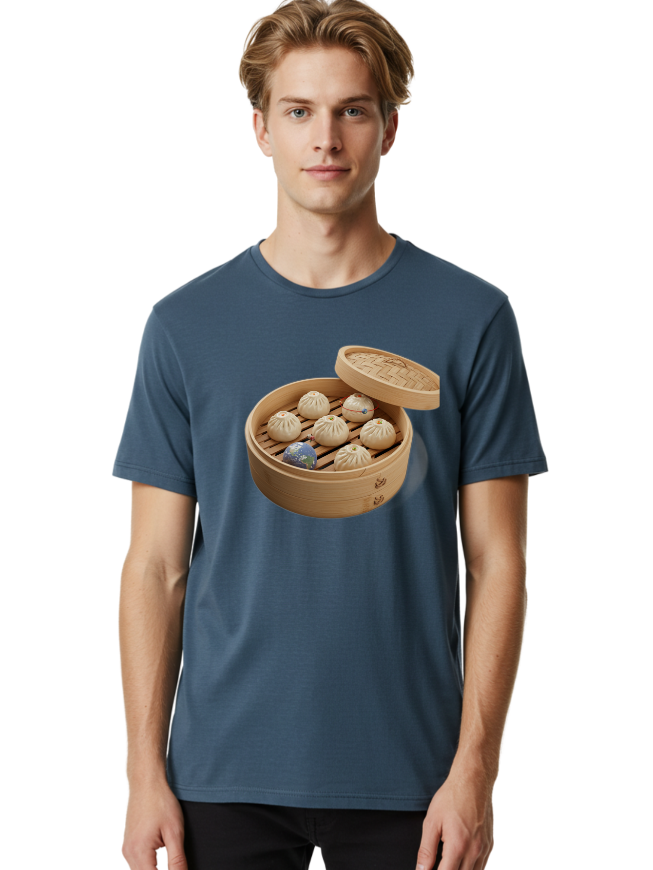 Dumplings-1 Men'S Graphic Tee, 100% Cotton, Comfortable Casual Summer Wear, Machine Washable, Vintage Camera, Old Camera, Antique Camera, Black Camera, Classic Photography, Photography Equipment, Nostalgic Device, Film Camera, Camera Art Baf051