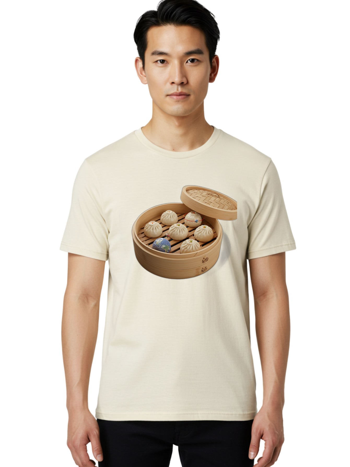 Dumplings-1 Men'S Graphic Tee, 100% Cotton, Comfortable Casual Summer Wear, Machine Washable, Vintage Camera, Old Camera, Antique Camera, Black Camera, Classic Photography, Photography Equipment, Nostalgic Device, Film Camera, Camera Art Baf051