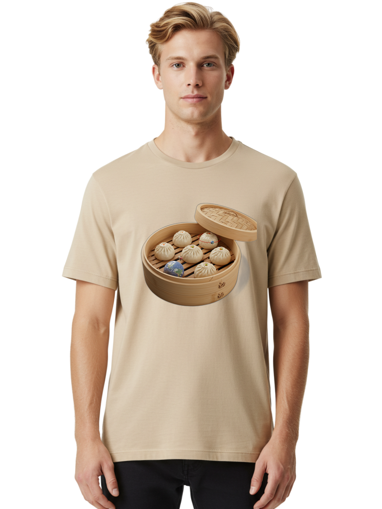 Dumplings-1 Men'S Graphic Tee, 100% Cotton, Comfortable Casual Summer Wear, Machine Washable, Vintage Camera, Old Camera, Antique Camera, Black Camera, Classic Photography, Photography Equipment, Nostalgic Device, Film Camera, Camera Art Baf051