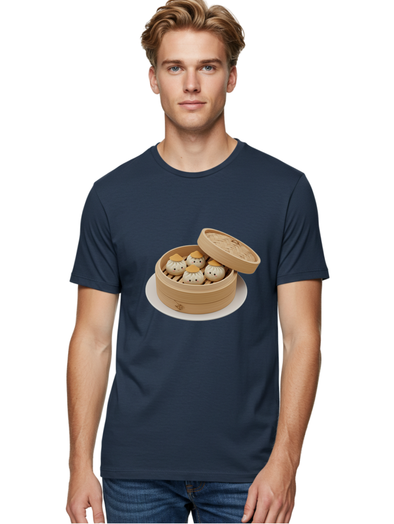 Dumplings-Steamer Men'S Graphic Tee, 100% Cotton, Comfortable Casual Summer Wear, Machine Washable, Vintage Camera, Old Camera, Antique Camera, Black Camera, Classic Photography, Photography Equipment, Nostalgic Device, Film Camera, Camera Art Baf052