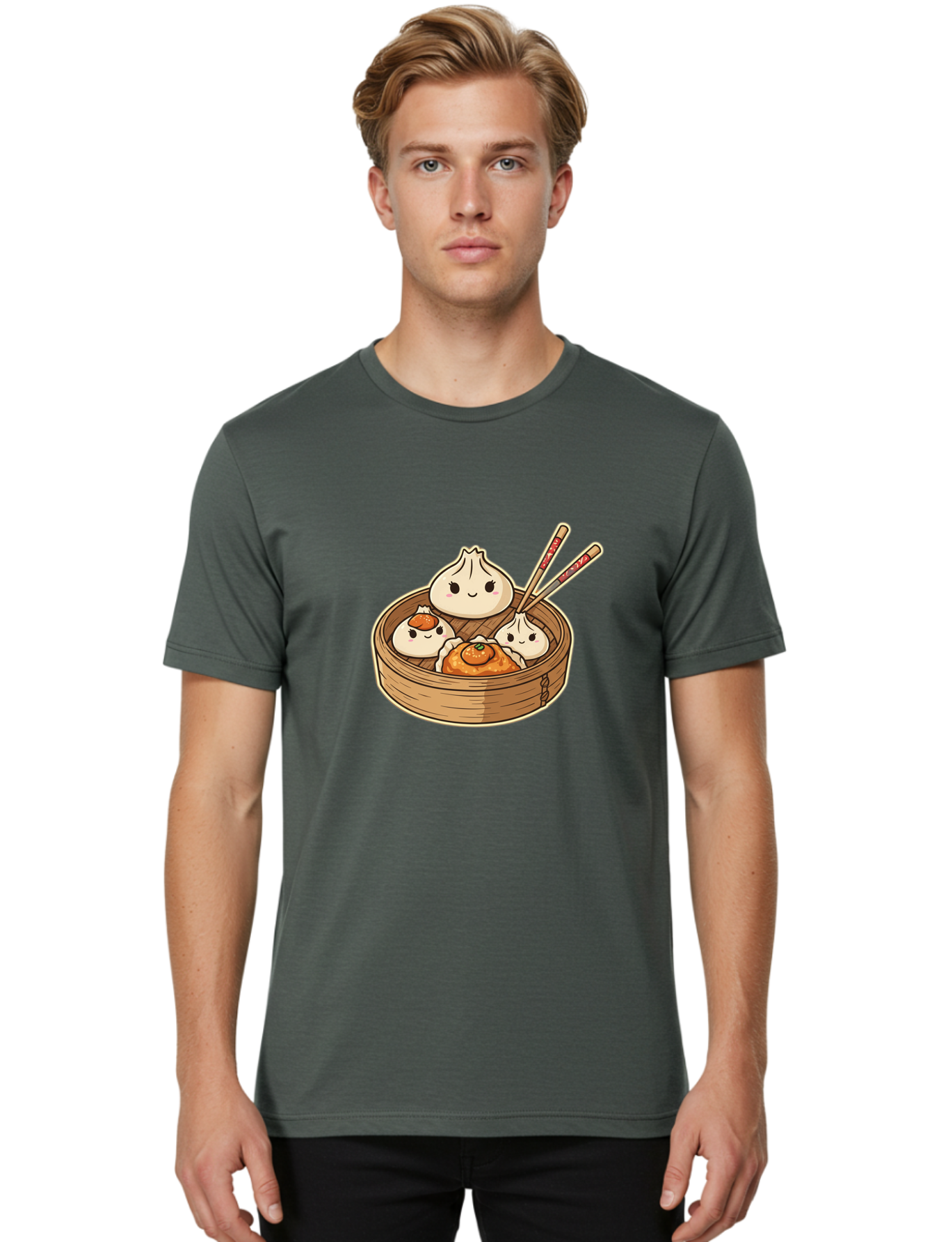 Dumplings Men'S Graphic Tee, 100% Cotton, Comfortable Casual Summer Wear, Machine Washable, Vintage Camera, Old Camera, Antique Camera, Black Camera, Classic Photography, Photography Equipment, Nostalgic Device, Film Camera, Camera Art Baf053