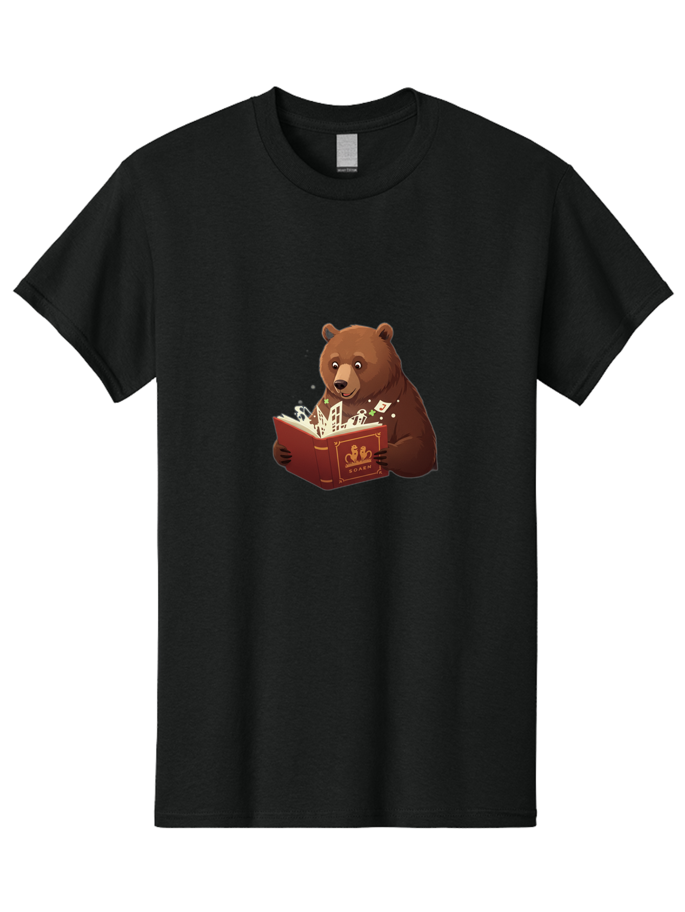 Eden-Bear-Reading-Book Men'S Graphic Tee, 100% Cotton, Comfortable Casual Summer Wear, Machine Washable, Vintage Camera, Old Camera, Antique Camera, Black Camera, Classic Photography, Photography Equipment, Nostalgic Device, Film Camera, Baf054