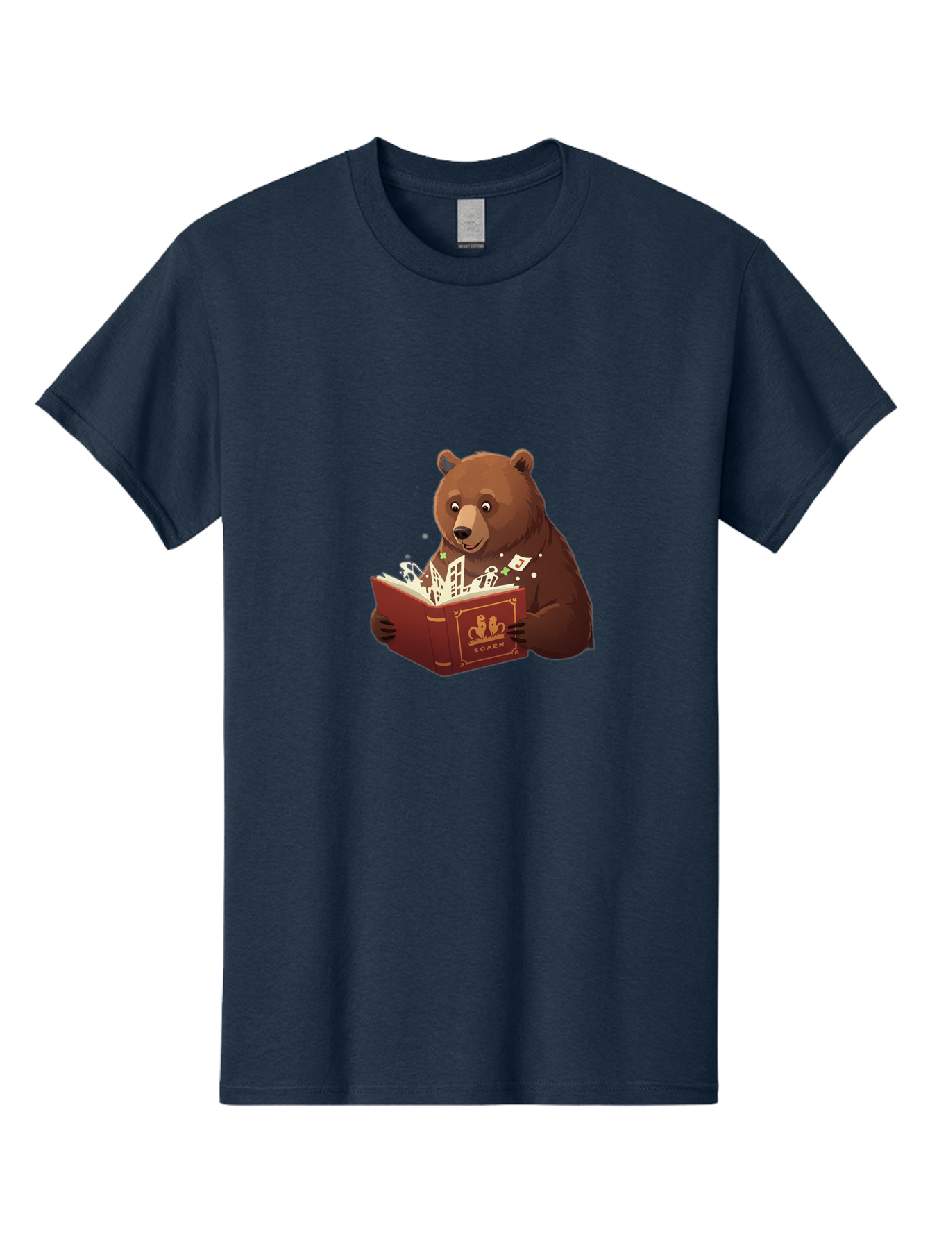 Eden-Bear-Reading-Book Men'S Graphic Tee, 100% Cotton, Comfortable Casual Summer Wear, Machine Washable, Vintage Camera, Old Camera, Antique Camera, Black Camera, Classic Photography, Photography Equipment, Nostalgic Device, Film Camera, Baf054