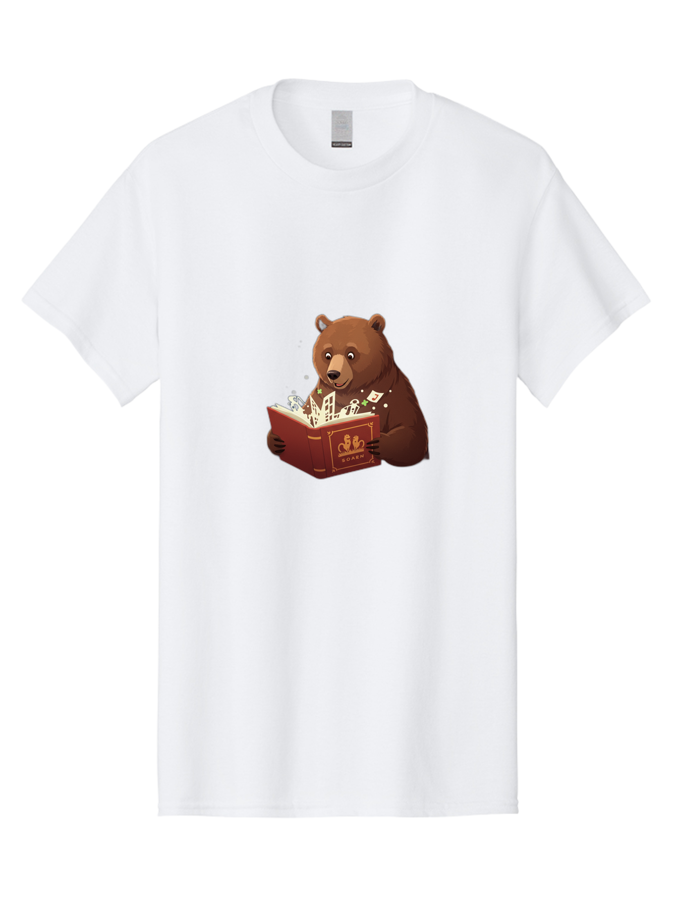 Eden-Bear-Reading-Book Men'S Graphic Tee, 100% Cotton, Comfortable Casual Summer Wear, Machine Washable, Vintage Camera, Old Camera, Antique Camera, Black Camera, Classic Photography, Photography Equipment, Nostalgic Device, Film Camera, Baf054
