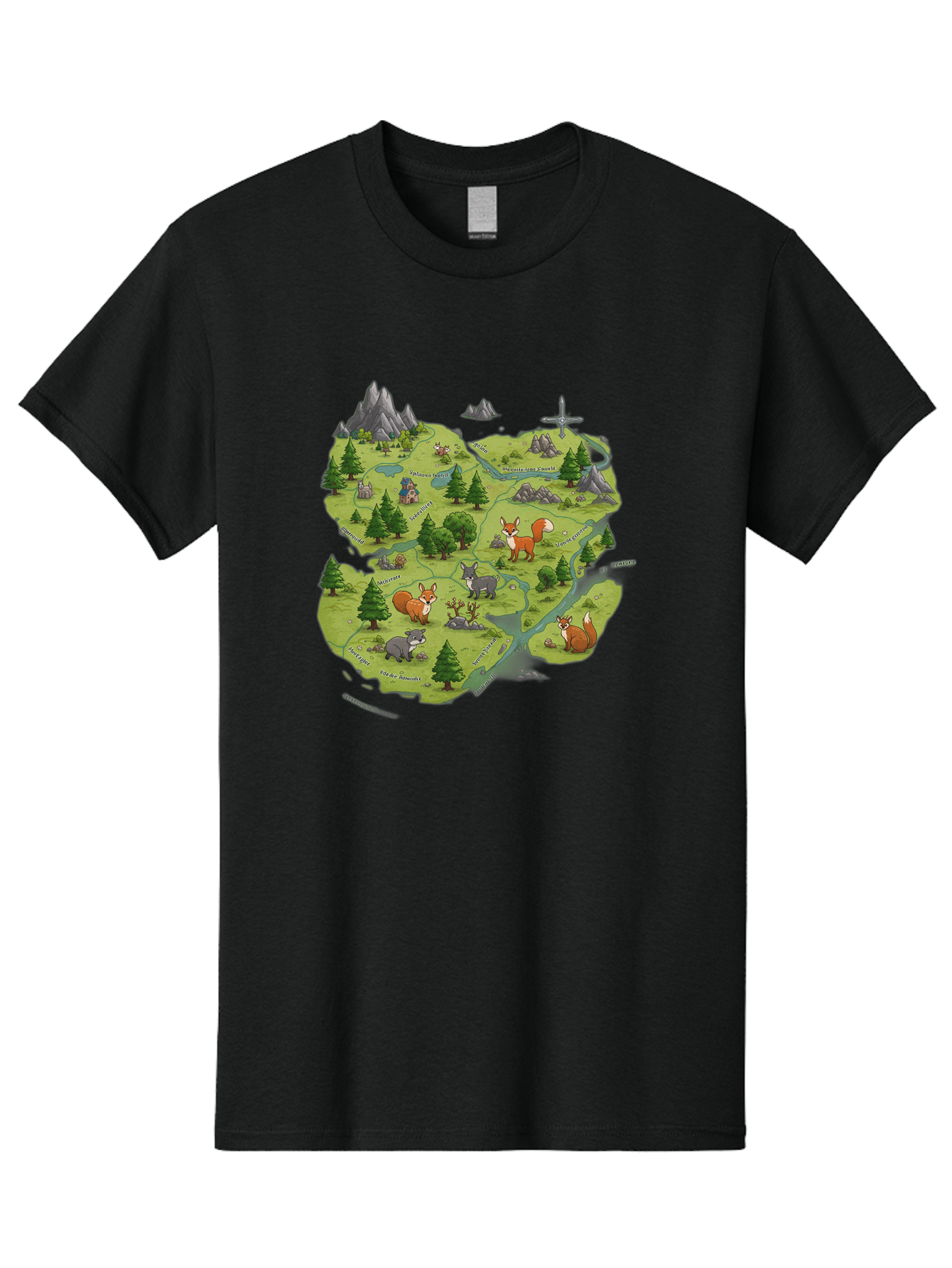 Fantasy-Forest Men'S Graphic Tee, 100% Cotton, Comfortable Casual Summer Wear, Machine Washable, Vintage Camera, Old Camera, Antique Camera, Black Camera, Classic Photography, Photography Equipment, Nostalgic Device, Film Camera, Camera Art Baf058