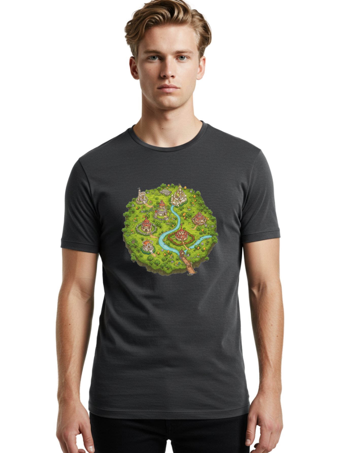 Fantasy-Island-1 Men'S Graphic Tee, 100% Cotton, Comfortable Casual Summer Wear, Machine Washable, Vintage Camera, Old Camera, Antique Camera, Black Camera, Classic Photography, Photography Equipment, Nostalgic Device, Film Camera, Camera Art Baf059