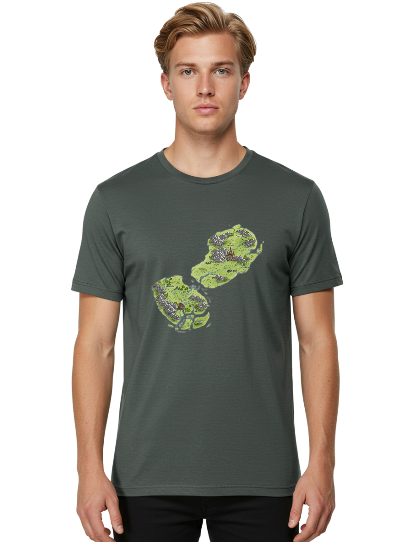 Fantasy-Island-Map Men'S Graphic Tee, 100% Cotton, Comfortable Casual Summer Wear, Machine Washable, Vintage Camera, Old Camera, Antique Camera, Black Camera, Classic Photography, Photography Equipment, Nostalgic Device, Film Camera, Baf060