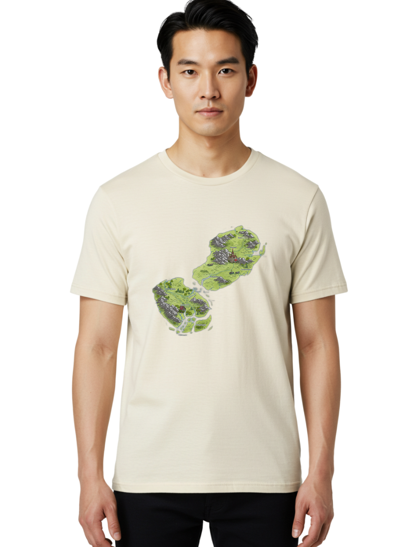 Fantasy-Island-Map Men'S Graphic Tee, 100% Cotton, Comfortable Casual Summer Wear, Machine Washable, Vintage Camera, Old Camera, Antique Camera, Black Camera, Classic Photography, Photography Equipment, Nostalgic Device, Film Camera, Baf060