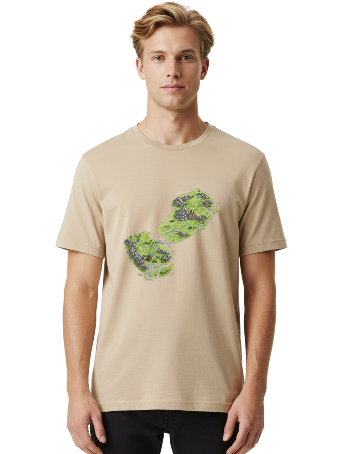 Fantasy-Island-Map Men'S Graphic Tee, 100% Cotton, Comfortable Casual Summer Wear, Machine Washable, Vintage Camera, Old Camera, Antique Camera, Black Camera, Classic Photography, Photography Equipment, Nostalgic Device, Film Camera, Baf060