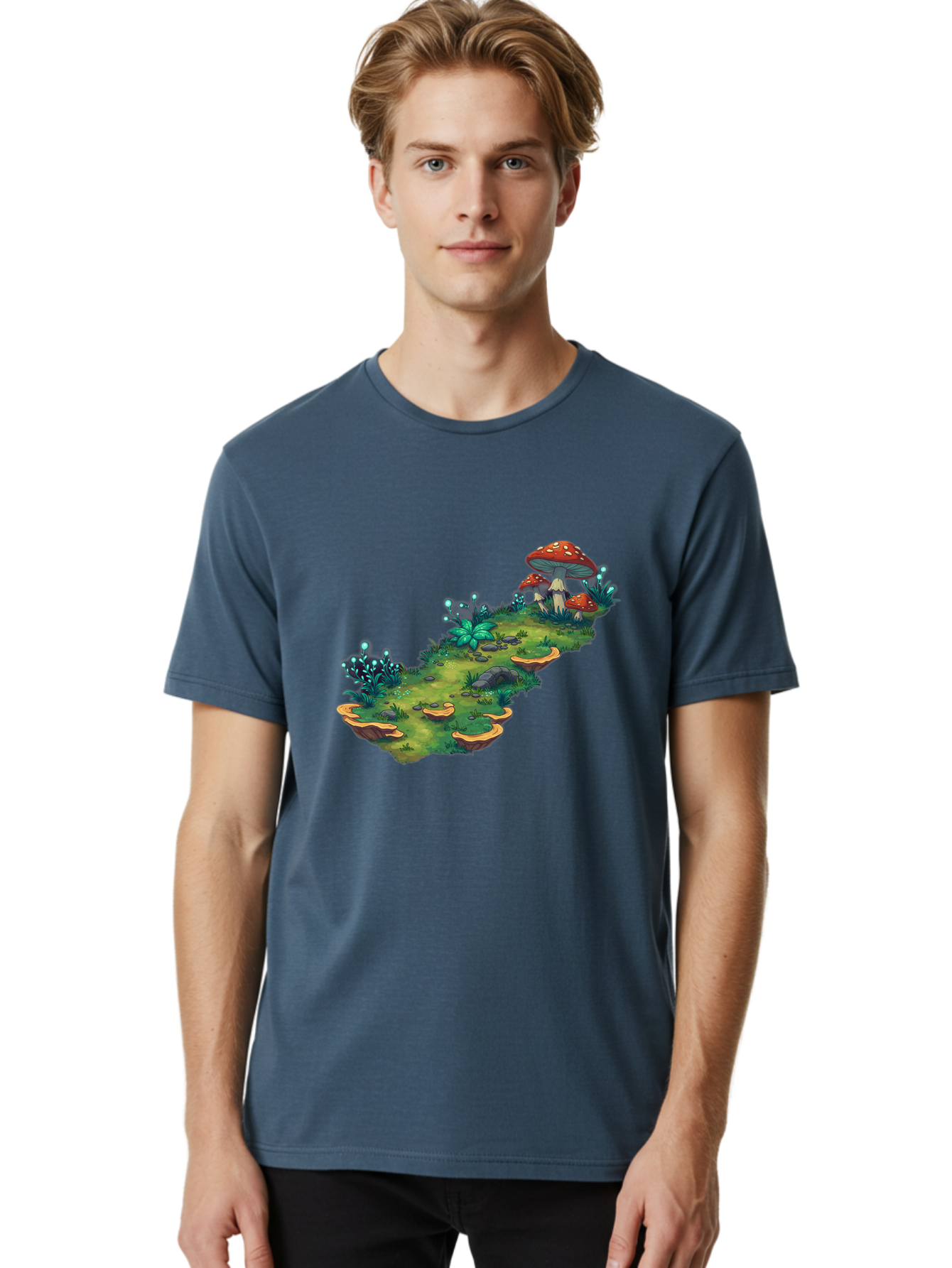 Fantasy-Mushroom-Isle Men'S Graphic Tee, 100% Cotton, Comfortable Casual Summer Wear, Machine Washable, Vintage Camera, Old Camera, Antique Camera, Black Camera, Classic Photography, Photography Equipment, Nostalgic Device, Film Camera, Baf062