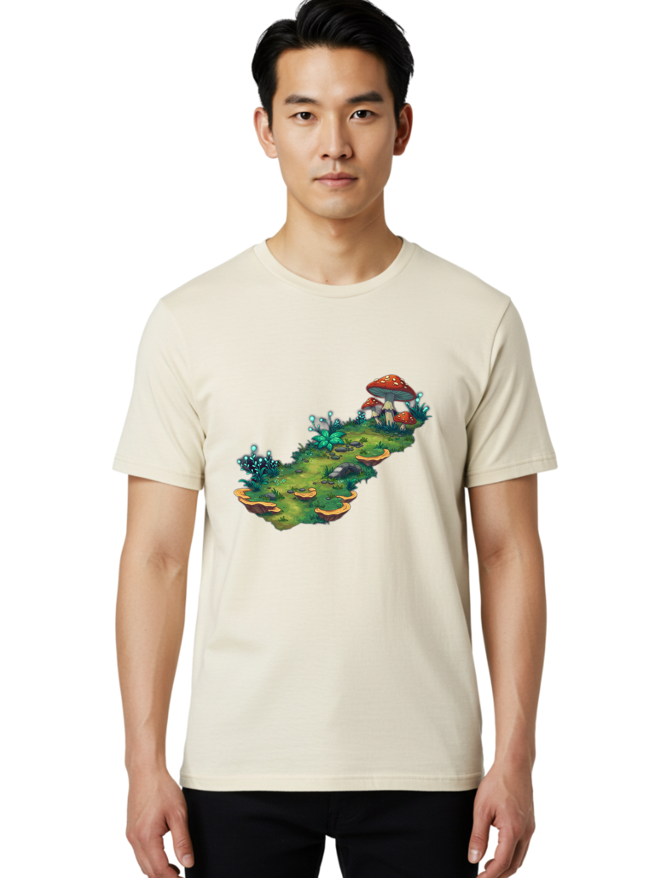 Fantasy-Mushroom-Isle Men'S Graphic Tee, 100% Cotton, Comfortable Casual Summer Wear, Machine Washable, Vintage Camera, Old Camera, Antique Camera, Black Camera, Classic Photography, Photography Equipment, Nostalgic Device, Film Camera, Baf062