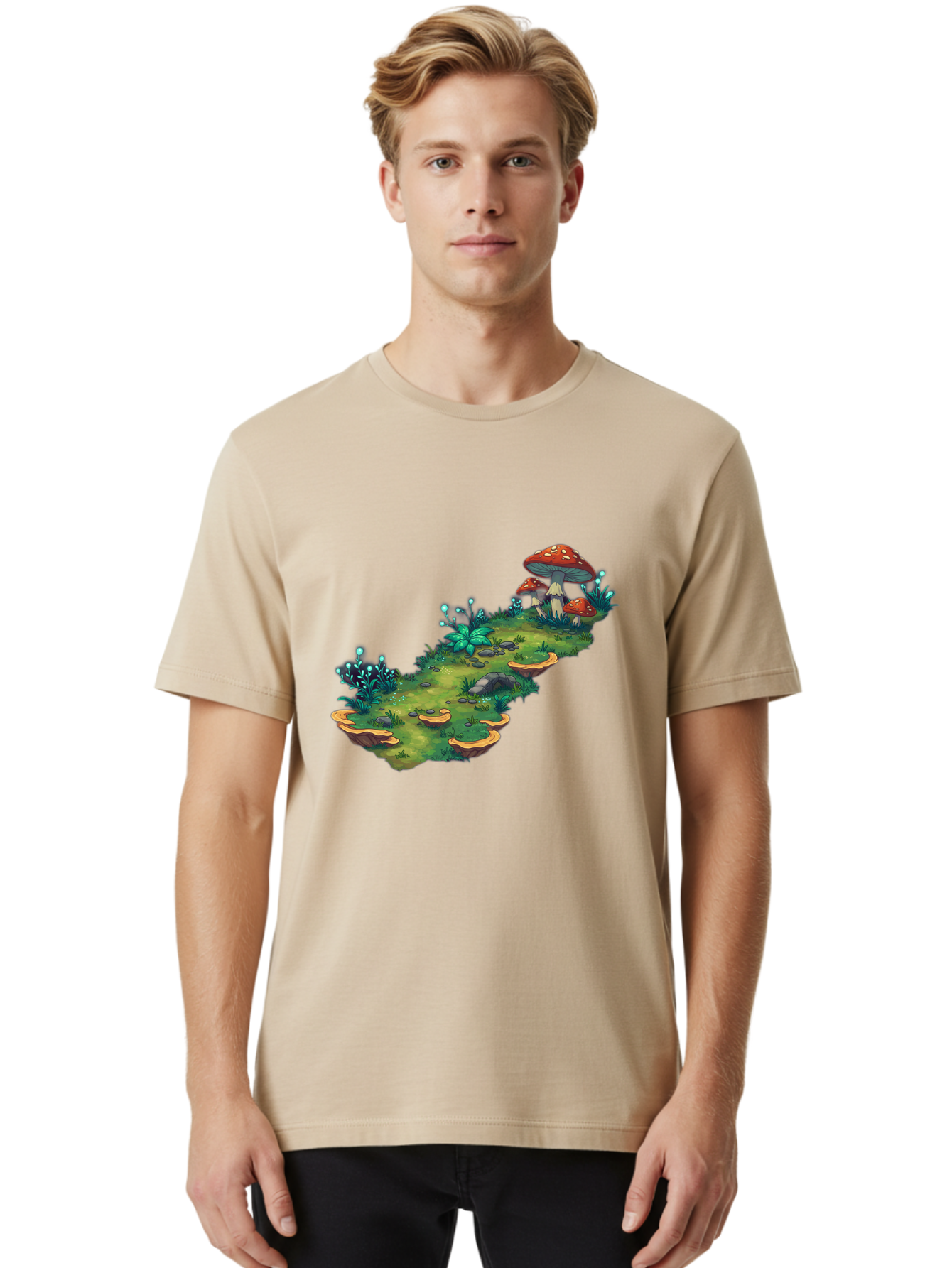 Fantasy-Mushroom-Isle Men'S Graphic Tee, 100% Cotton, Comfortable Casual Summer Wear, Machine Washable, Vintage Camera, Old Camera, Antique Camera, Black Camera, Classic Photography, Photography Equipment, Nostalgic Device, Film Camera, Baf062