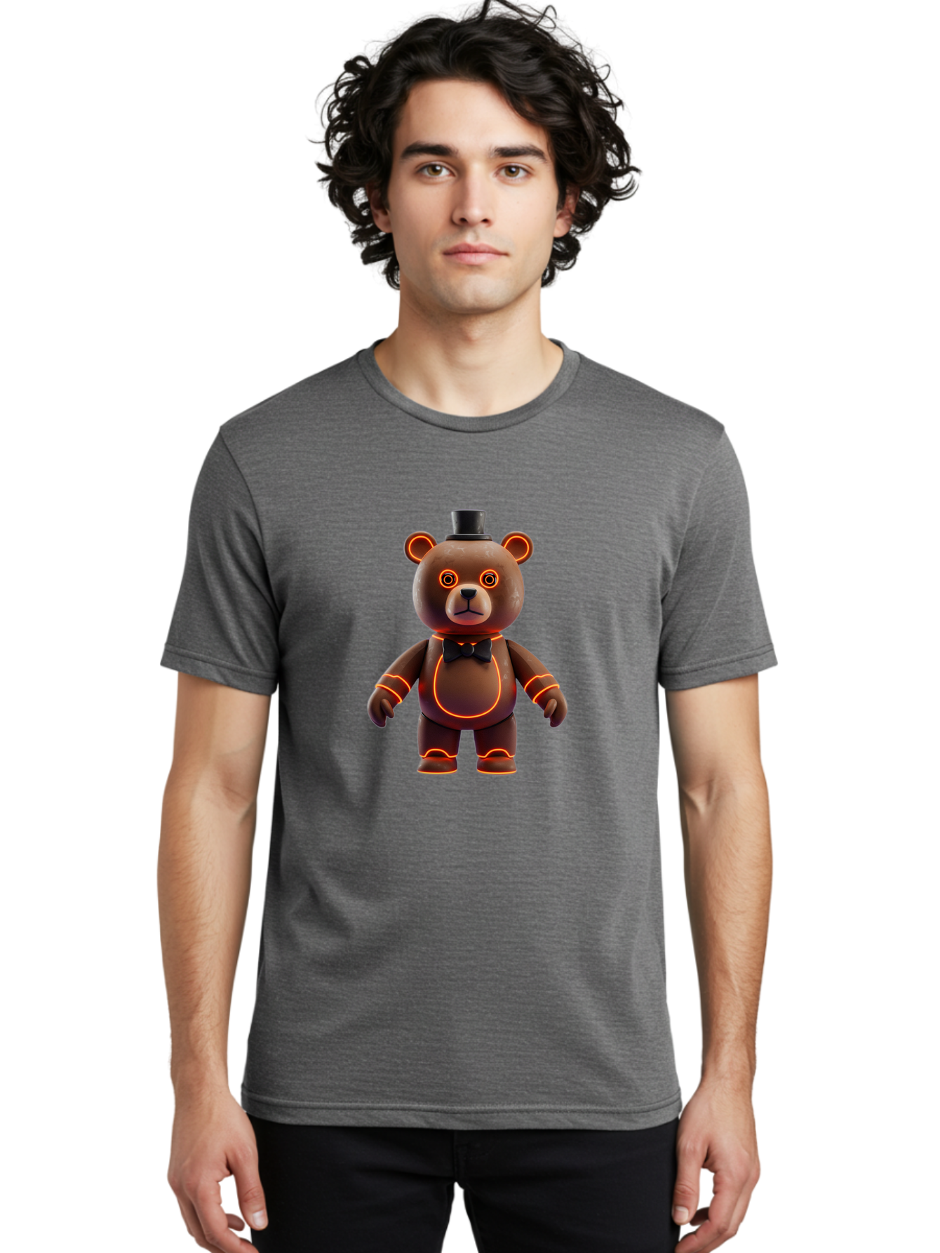 Five-Nights-At-Freddy-S-Bear-1 Men'S Graphic Tee, 100% Cotton, Comfortable Casual Summer Wear, Machine Washable, Vintage Camera, Old Camera, Antique Camera, Black Camera, Classic Photography, Photography Equipment, Nostalgic Device, Baf065