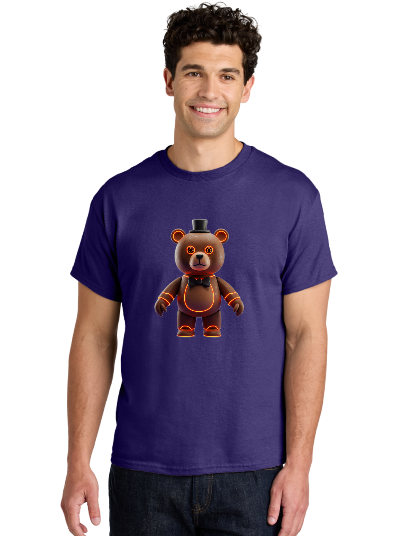 Five-Nights-At-Freddy-S-Bear-1 Men'S Graphic Tee, 100% Cotton, Comfortable Casual Summer Wear, Machine Washable, Vintage Camera, Old Camera, Antique Camera, Black Camera, Classic Photography, Photography Equipment, Nostalgic Device, Baf065