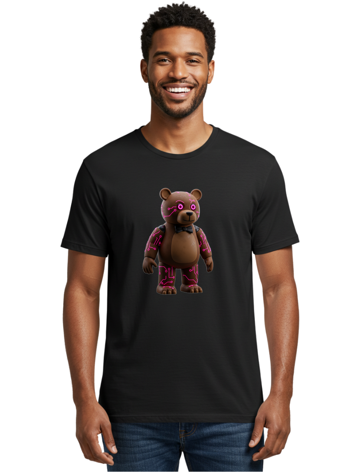 Five-Nights-At-Freddy-S-Bear Men'S Graphic Tee, 100% Cotton, Comfortable Casual Summer Wear, Machine Washable, Vintage Camera, Old Camera, Antique Camera, Black Camera, Classic Photography, Photography Equipment, Nostalgic Device, Film Camera, Baf066