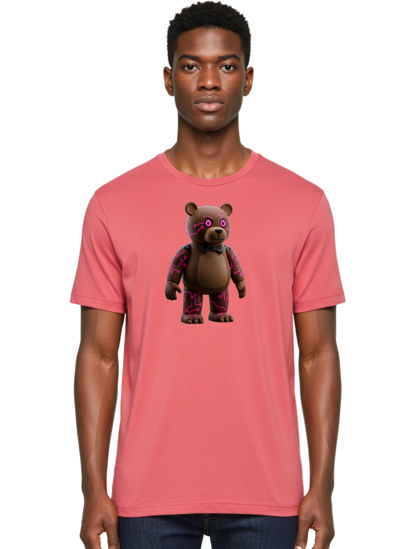 Five-Nights-At-Freddy-S-Bear Men'S Graphic Tee, 100% Cotton, Comfortable Casual Summer Wear, Machine Washable, Vintage Camera, Old Camera, Antique Camera, Black Camera, Classic Photography, Photography Equipment, Nostalgic Device, Film Camera, Baf066