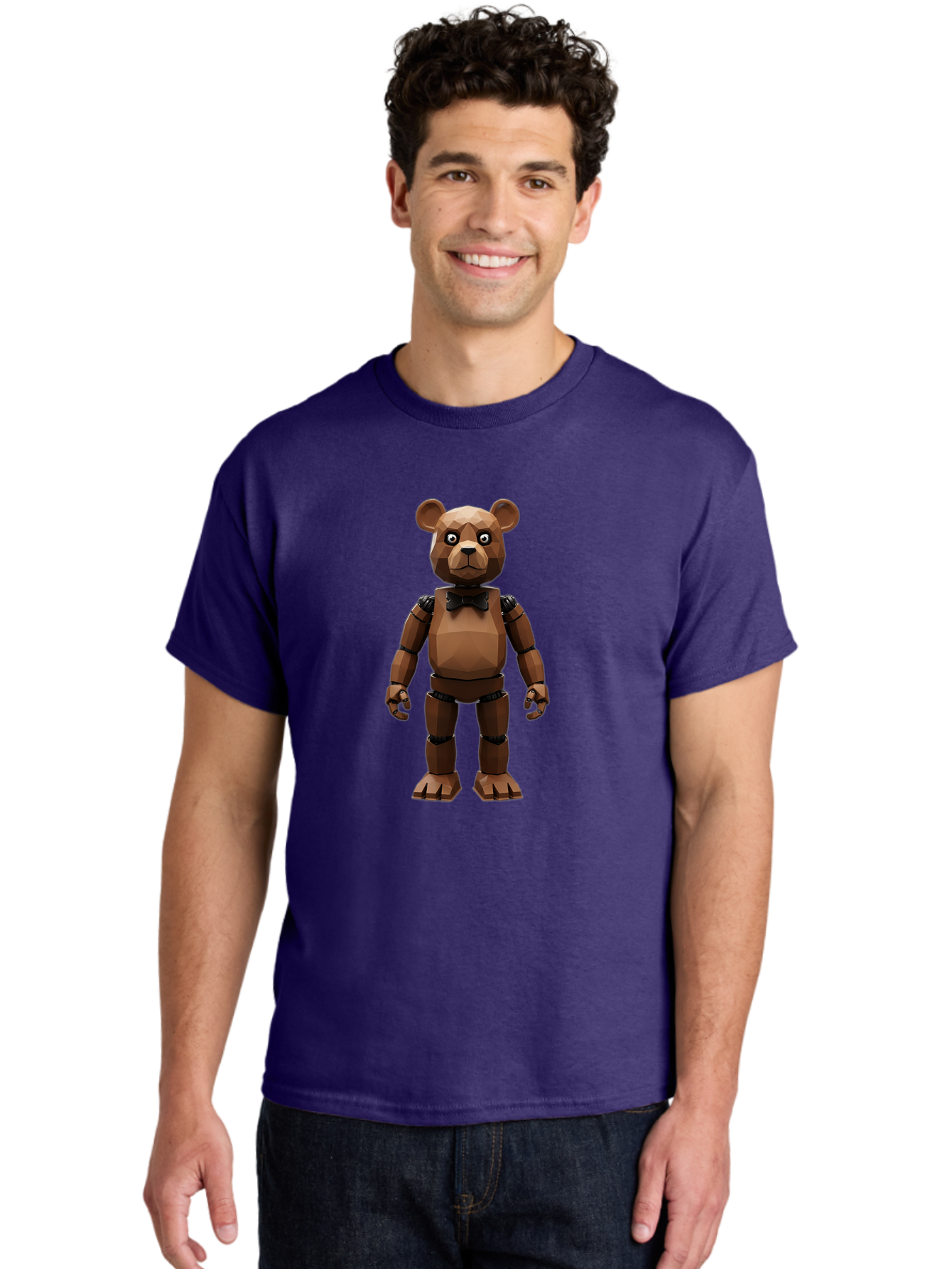 Five-Nights-At-Freddy-S-Freddy-Fazbear-1 Men'S Graphic Tee, 100% Cotton, Comfortable Casual Summer Wear, Machine Washable, Vintage Camera, Old Camera, Antique Camera, Black Camera, Classic Photography, Photography Equipment, Nostalgic Device, Baf067