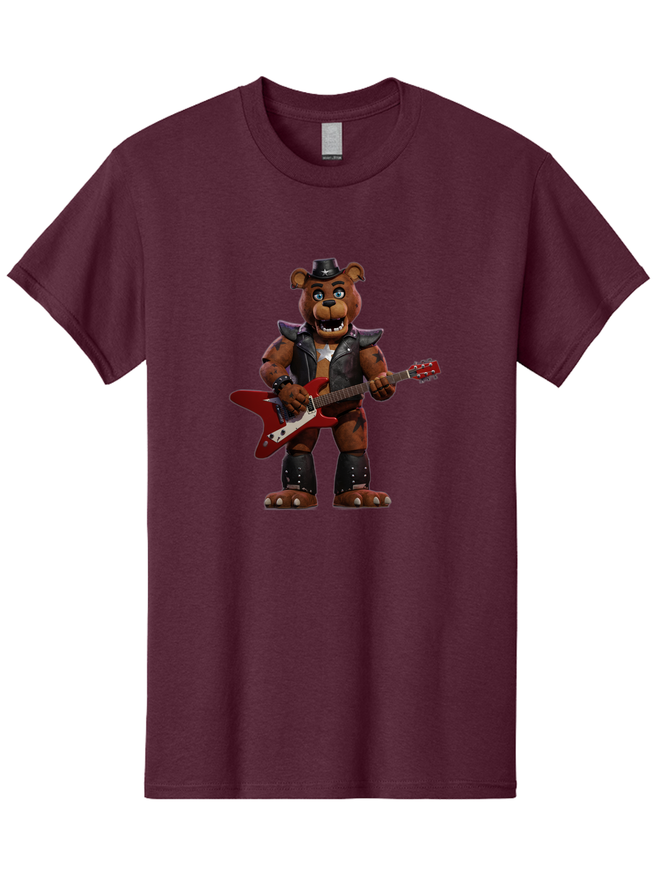Five-Nights-At-Freddy-S-Freddy-Fazbear Men'S Graphic Tee, 100% Cotton, Comfortable Casual Summer Wear, Machine Washable, Vintage Camera, Old Camera, Antique Camera, Black Camera, Classic Photography, Photography Equipment, Nostalgic Device, Baf068