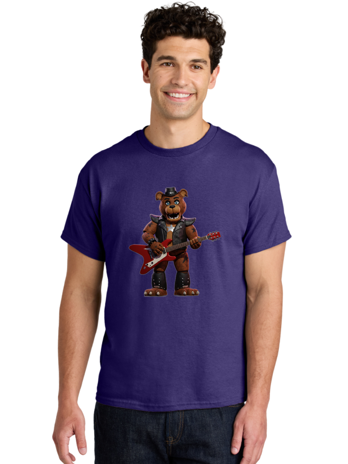 Five-Nights-At-Freddy-S-Freddy-Fazbear Men'S Graphic Tee, 100% Cotton, Comfortable Casual Summer Wear, Machine Washable, Vintage Camera, Old Camera, Antique Camera, Black Camera, Classic Photography, Photography Equipment, Nostalgic Device, Baf068