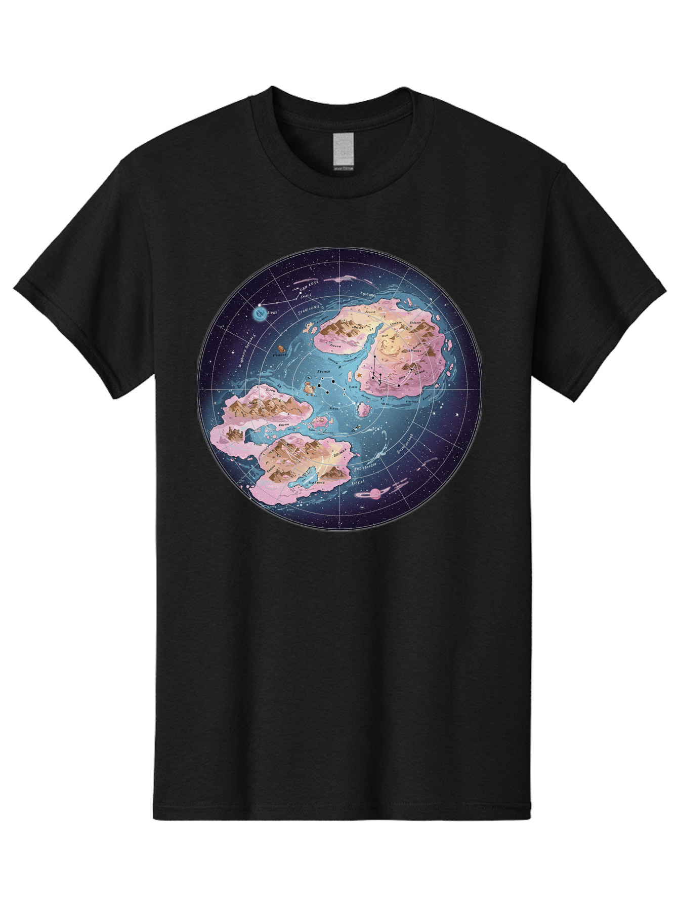 Flat-Earth-Map Men'S Graphic Tee, 100% Cotton, Comfortable Casual Summer Wear, Machine Washable, Vintage Camera, Old Camera, Antique Camera, Black Camera, Classic Photography, Photography Equipment, Nostalgic Device, Film Camera, Camera Art Baf072