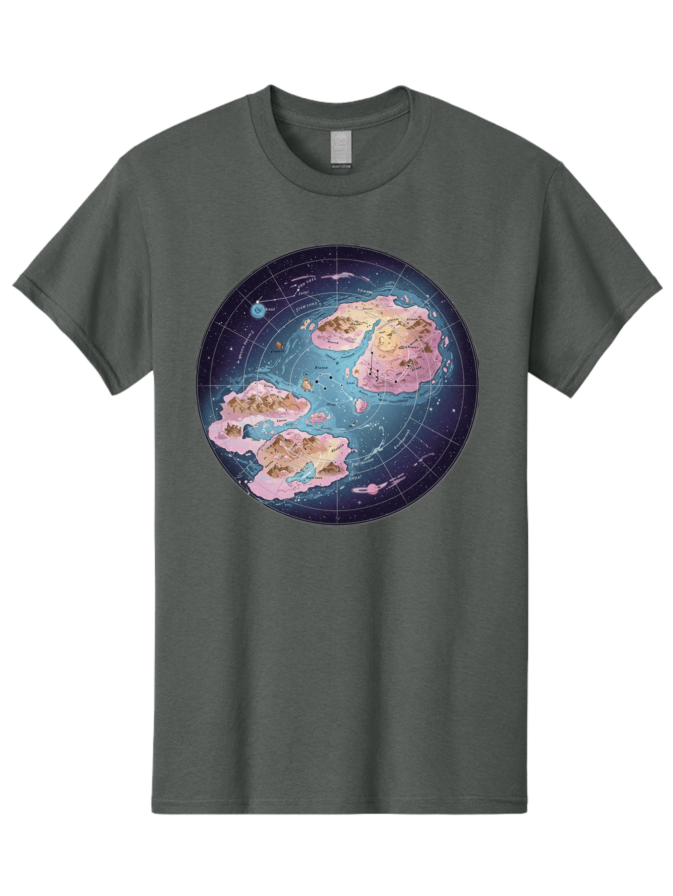 Flat-Earth-Map Men'S Graphic Tee, 100% Cotton, Comfortable Casual Summer Wear, Machine Washable, Vintage Camera, Old Camera, Antique Camera, Black Camera, Classic Photography, Photography Equipment, Nostalgic Device, Film Camera, Camera Art Baf072
