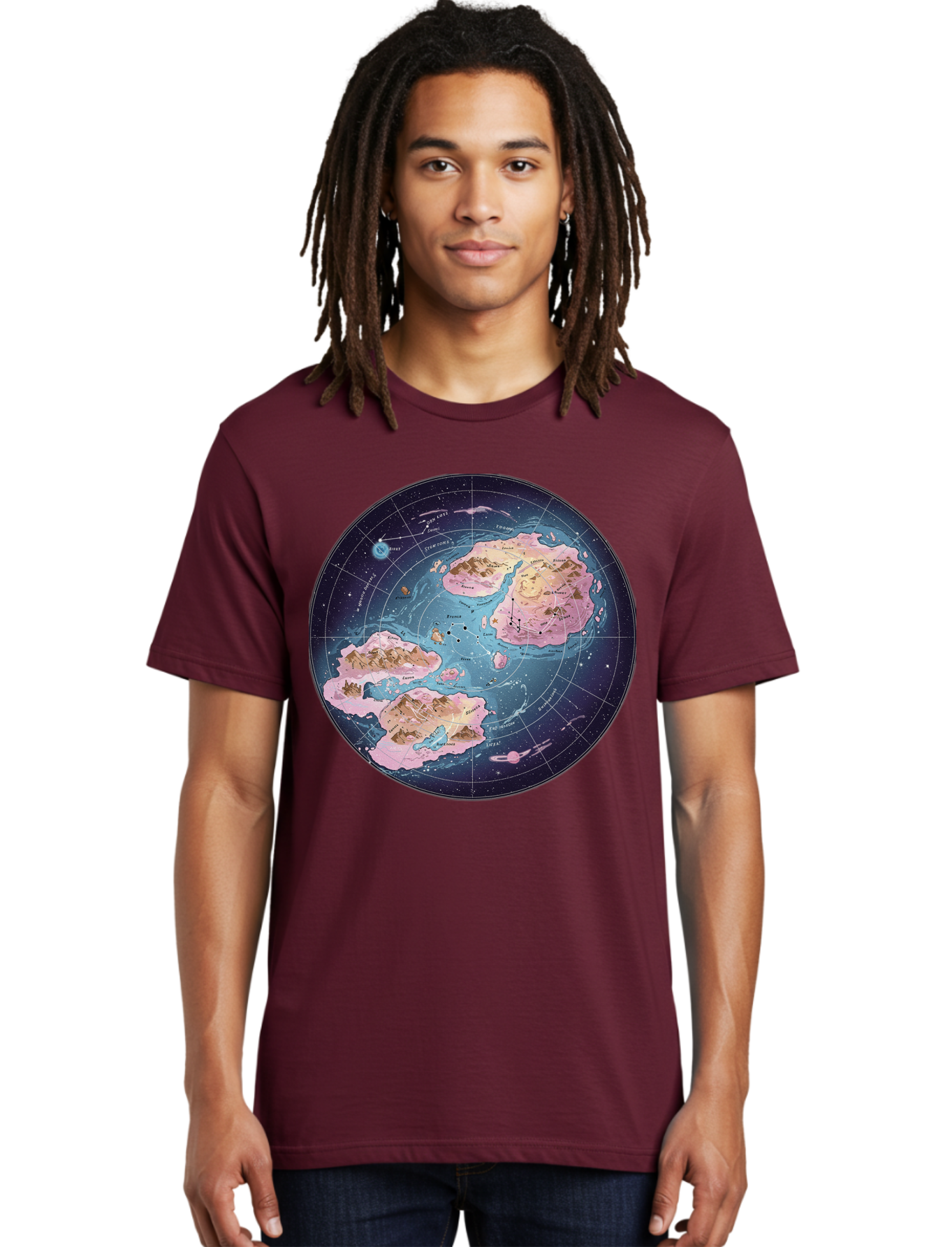 Flat-Earth-Map Men'S Graphic Tee, 100% Cotton, Comfortable Casual Summer Wear, Machine Washable, Vintage Camera, Old Camera, Antique Camera, Black Camera, Classic Photography, Photography Equipment, Nostalgic Device, Film Camera, Camera Art Baf072