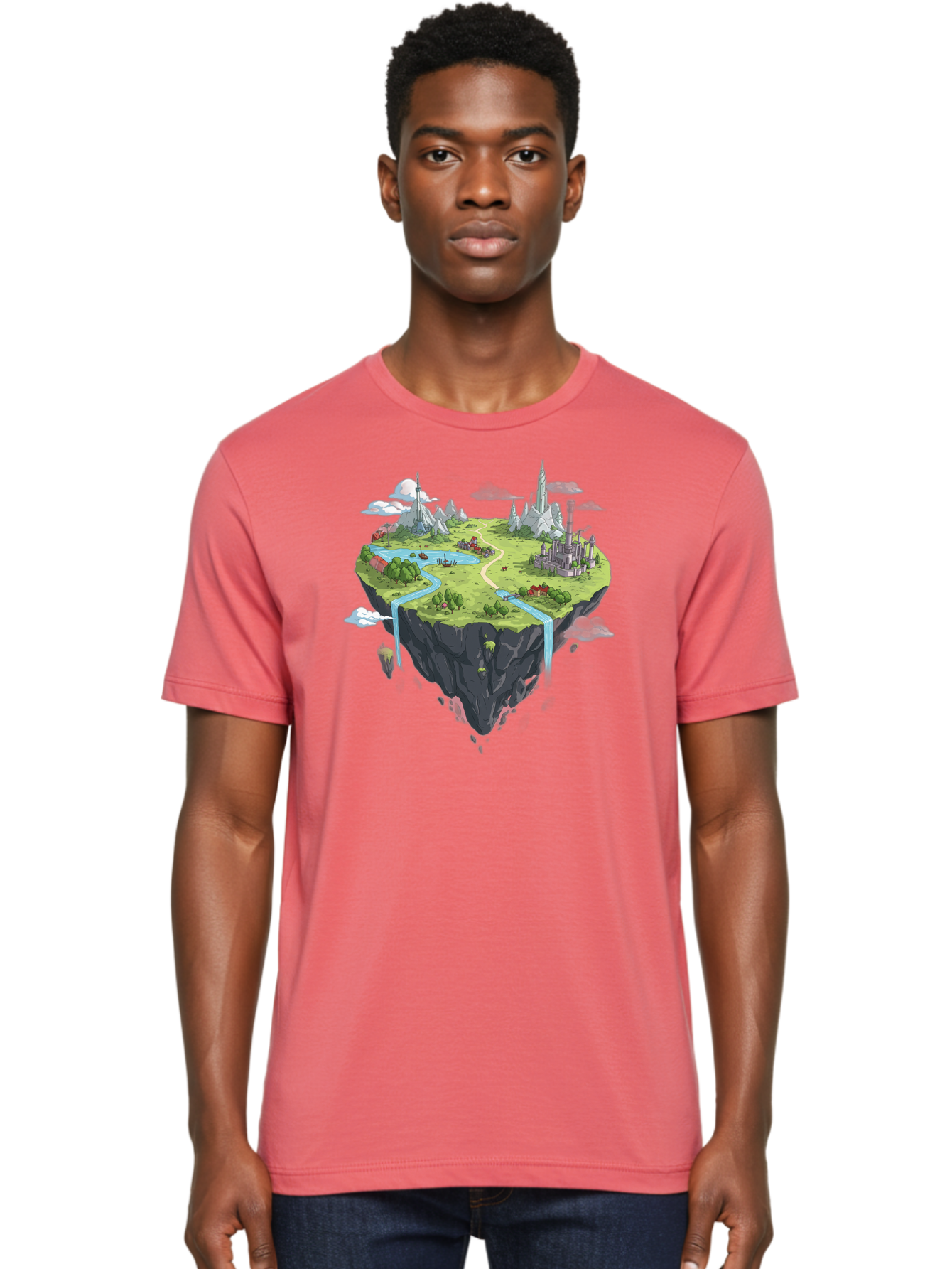 Floating-Island Men'S Graphic Tee, 100% Cotton, Comfortable Casual Summer Wear, Machine Washable, Vintage Camera, Old Camera, Antique Camera, Black Camera, Classic Photography, Photography Equipment, Nostalgic Device, Film Camera, Camera Art Baf073