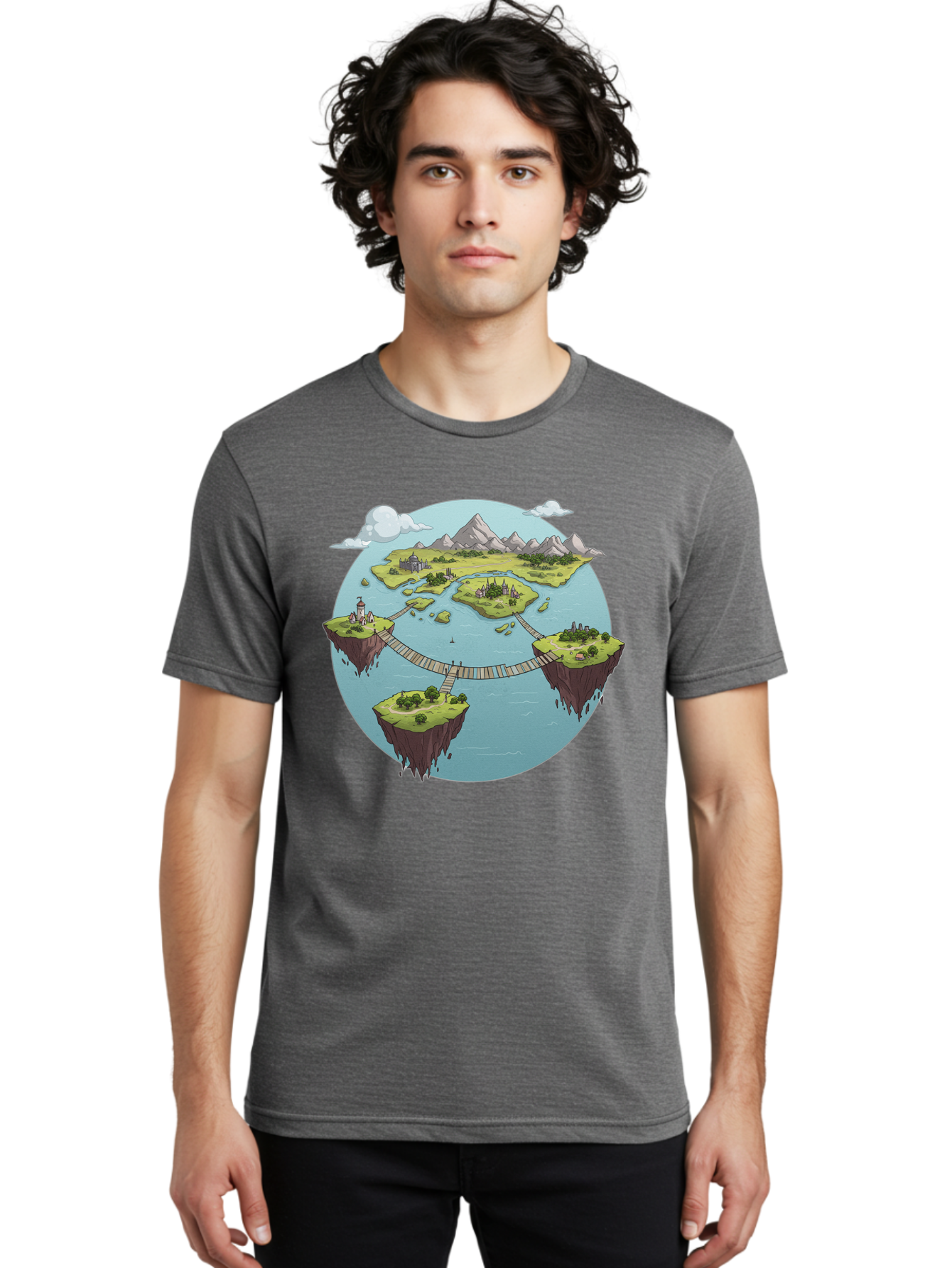 Floating-Islands Men'S Graphic Tee, 100% Cotton, Comfortable Casual Summer Wear, Machine Washable, Vintage Camera, Old Camera, Antique Camera, Black Camera, Classic Photography, Photography Equipment, Nostalgic Device, Film Camera, Camera Art Baf075