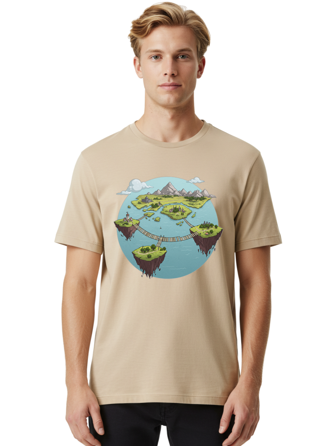 Floating-Islands Men'S Graphic Tee, 100% Cotton, Comfortable Casual Summer Wear, Machine Washable, Vintage Camera, Old Camera, Antique Camera, Black Camera, Classic Photography, Photography Equipment, Nostalgic Device, Film Camera, Camera Art Baf075