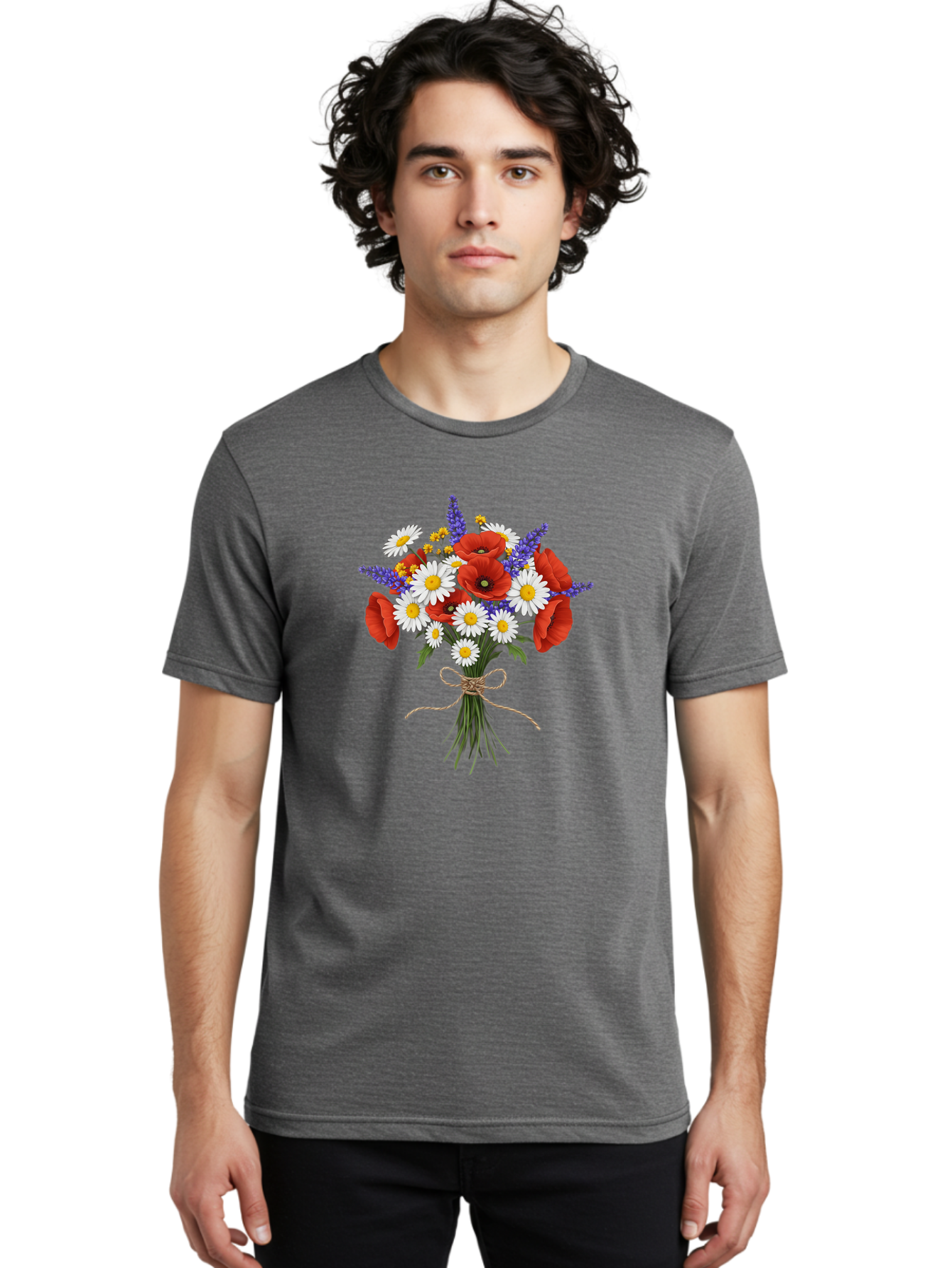 Floral-Bouquet-3 Men'S Graphic Tee, 100% Cotton, Comfortable Casual Summer Wear, Machine Washable, Vintage Camera, Old Camera, Antique Camera, Black Camera, Classic Photography, Photography Equipment, Nostalgic Device, Film Camera, Camera Art Baf078