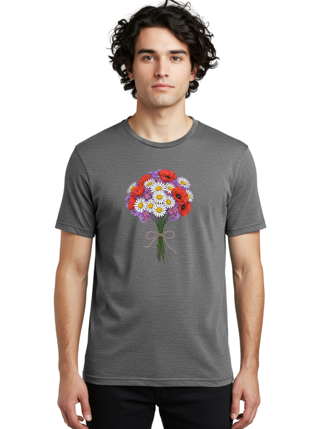 Floral-Bouquet-4 Men'S Graphic Tee, 100% Cotton, Comfortable Casual Summer Wear, Machine Washable, Vintage Camera, Old Camera, Antique Camera, Black Camera, Classic Photography, Photography Equipment, Nostalgic Device, Film Camera, Camera Art Baf079