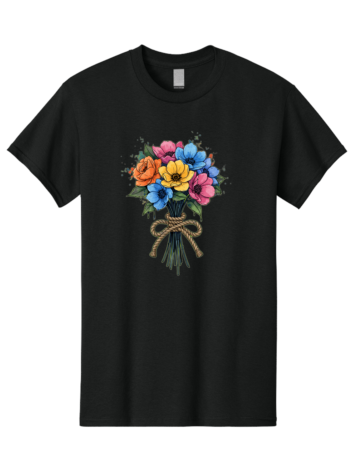 Floral-Bouquet Men'S Graphic Tee, 100% Cotton, Comfortable Casual Summer Wear, Machine Washable, Vintage Camera, Old Camera, Antique Camera, Black Camera, Classic Photography, Photography Equipment, Nostalgic Device, Film Camera, Camera Art Baf083