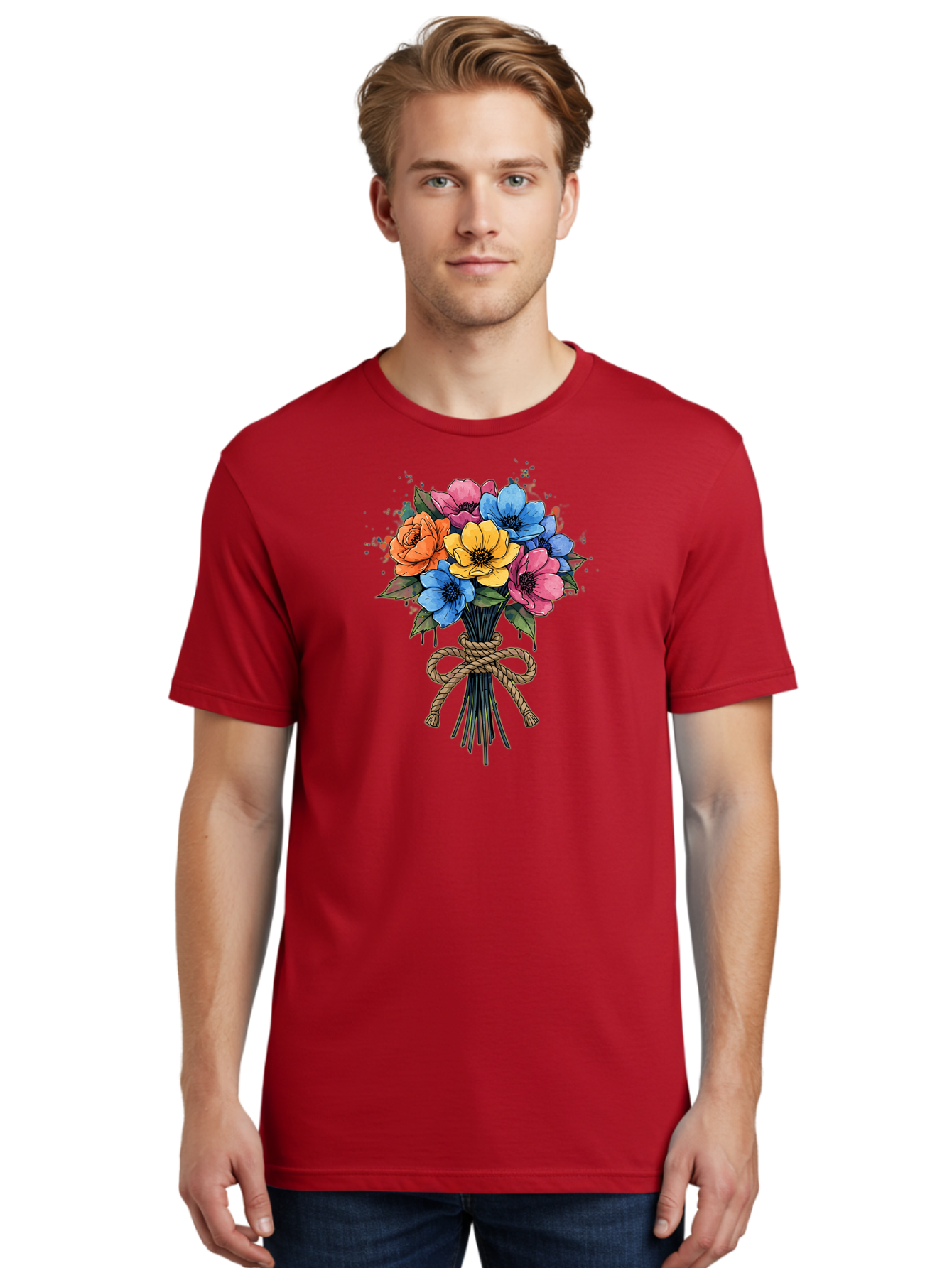 Floral-Bouquet Men'S Graphic Tee, 100% Cotton, Comfortable Casual Summer Wear, Machine Washable, Vintage Camera, Old Camera, Antique Camera, Black Camera, Classic Photography, Photography Equipment, Nostalgic Device, Film Camera, Camera Art Baf083