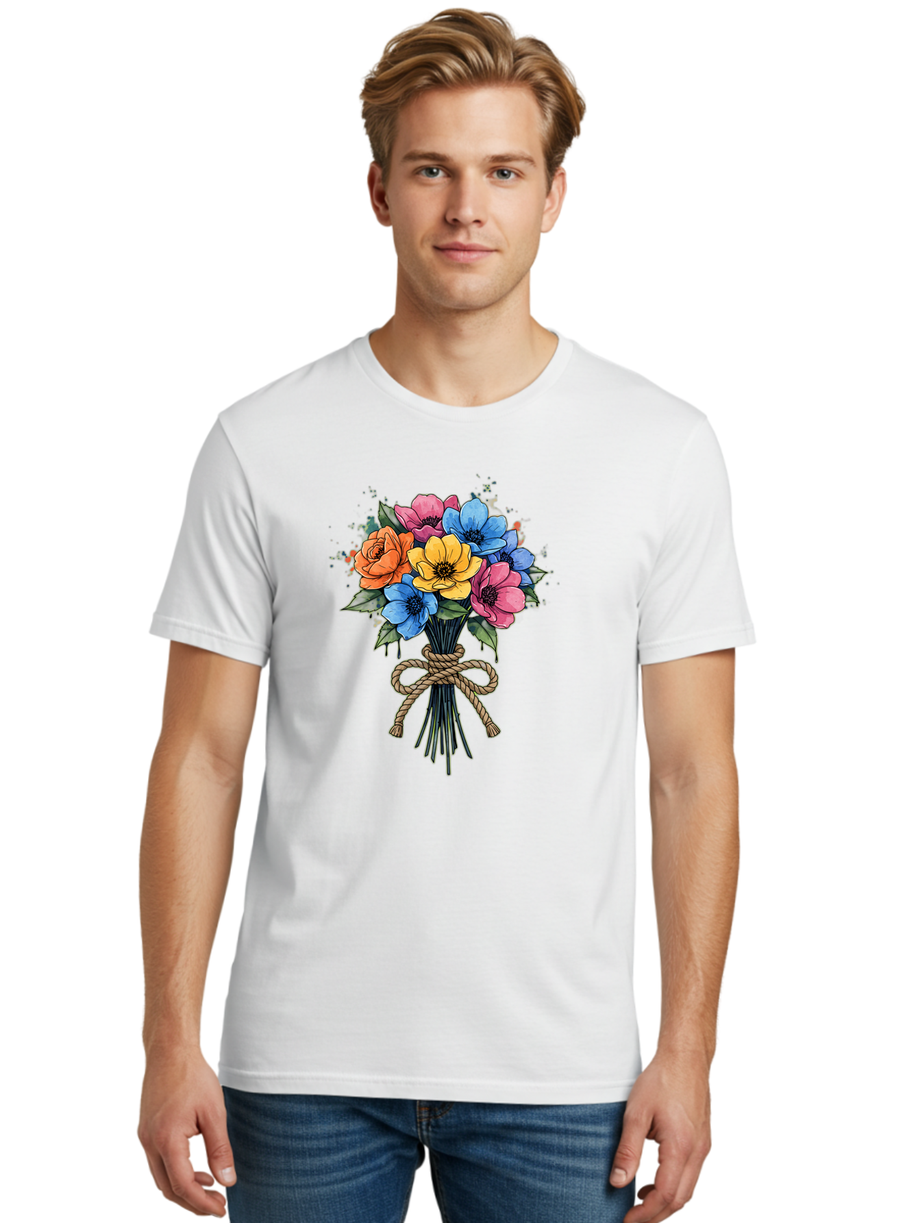 Floral-Bouquet Men'S Graphic Tee, 100% Cotton, Comfortable Casual Summer Wear, Machine Washable, Vintage Camera, Old Camera, Antique Camera, Black Camera, Classic Photography, Photography Equipment, Nostalgic Device, Film Camera, Camera Art Baf083