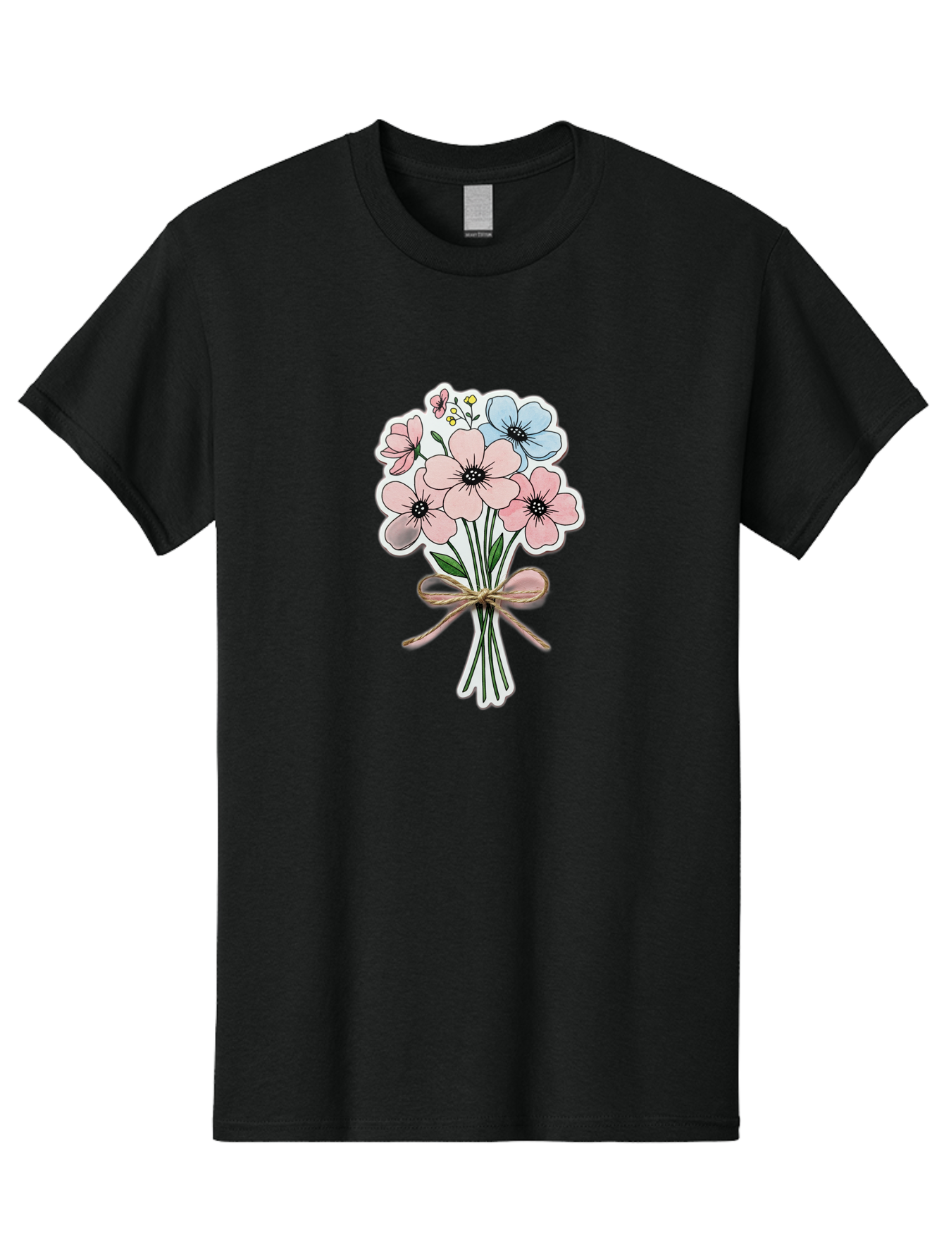 Flower-Bouquet-1 Men'S Graphic Tee, 100% Cotton, Comfortable Casual Summer Wear, Machine Washable, Vintage Camera, Old Camera, Antique Camera, Black Camera, Classic Photography, Photography Equipment, Nostalgic Device, Film Camera, Camera Art Baf088