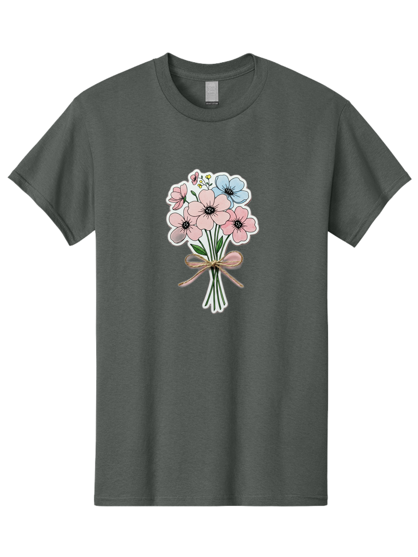 Flower-Bouquet-1 Men'S Graphic Tee, 100% Cotton, Comfortable Casual Summer Wear, Machine Washable, Vintage Camera, Old Camera, Antique Camera, Black Camera, Classic Photography, Photography Equipment, Nostalgic Device, Film Camera, Camera Art Baf088