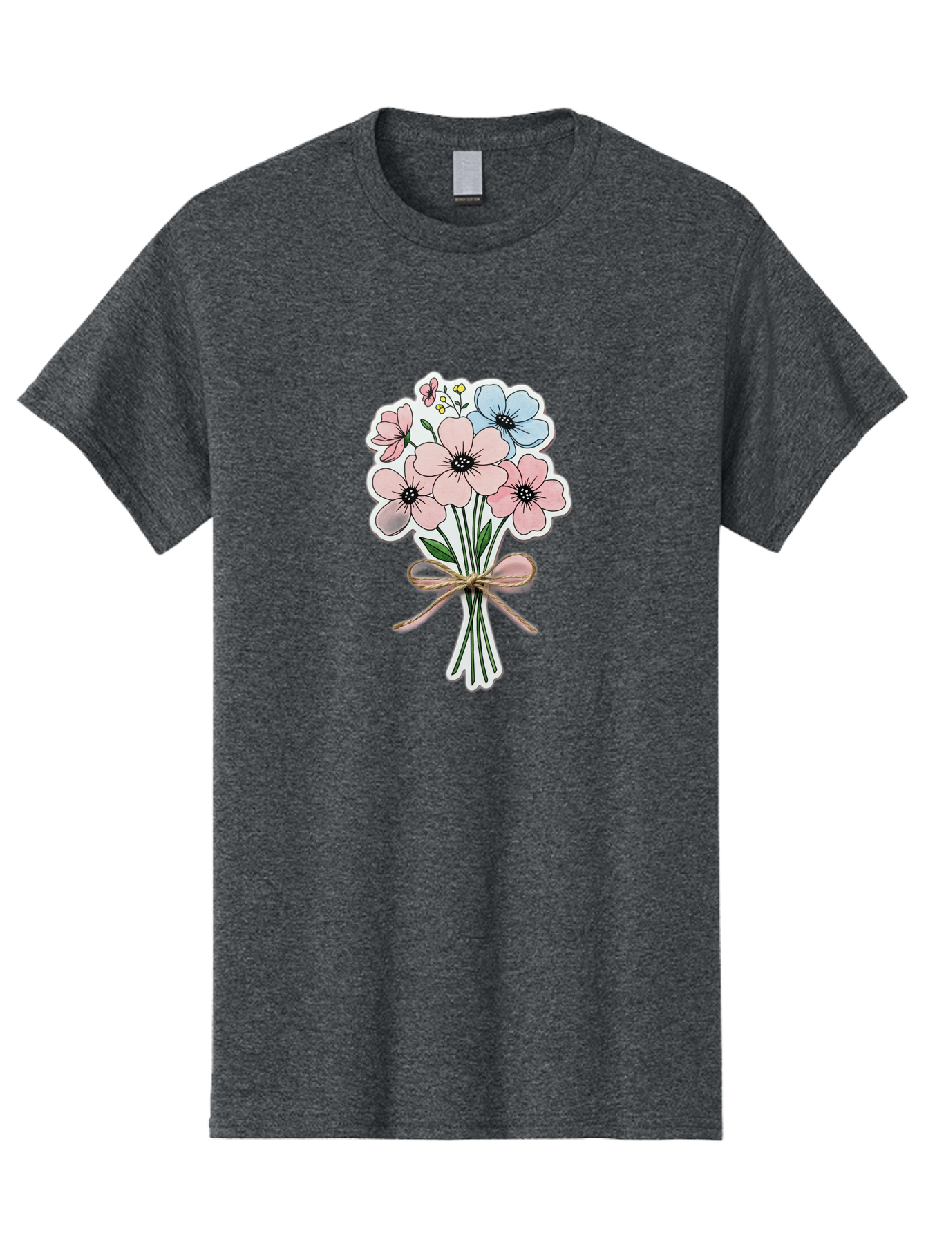 Flower-Bouquet-1 Men'S Graphic Tee, 100% Cotton, Comfortable Casual Summer Wear, Machine Washable, Vintage Camera, Old Camera, Antique Camera, Black Camera, Classic Photography, Photography Equipment, Nostalgic Device, Film Camera, Camera Art Baf088