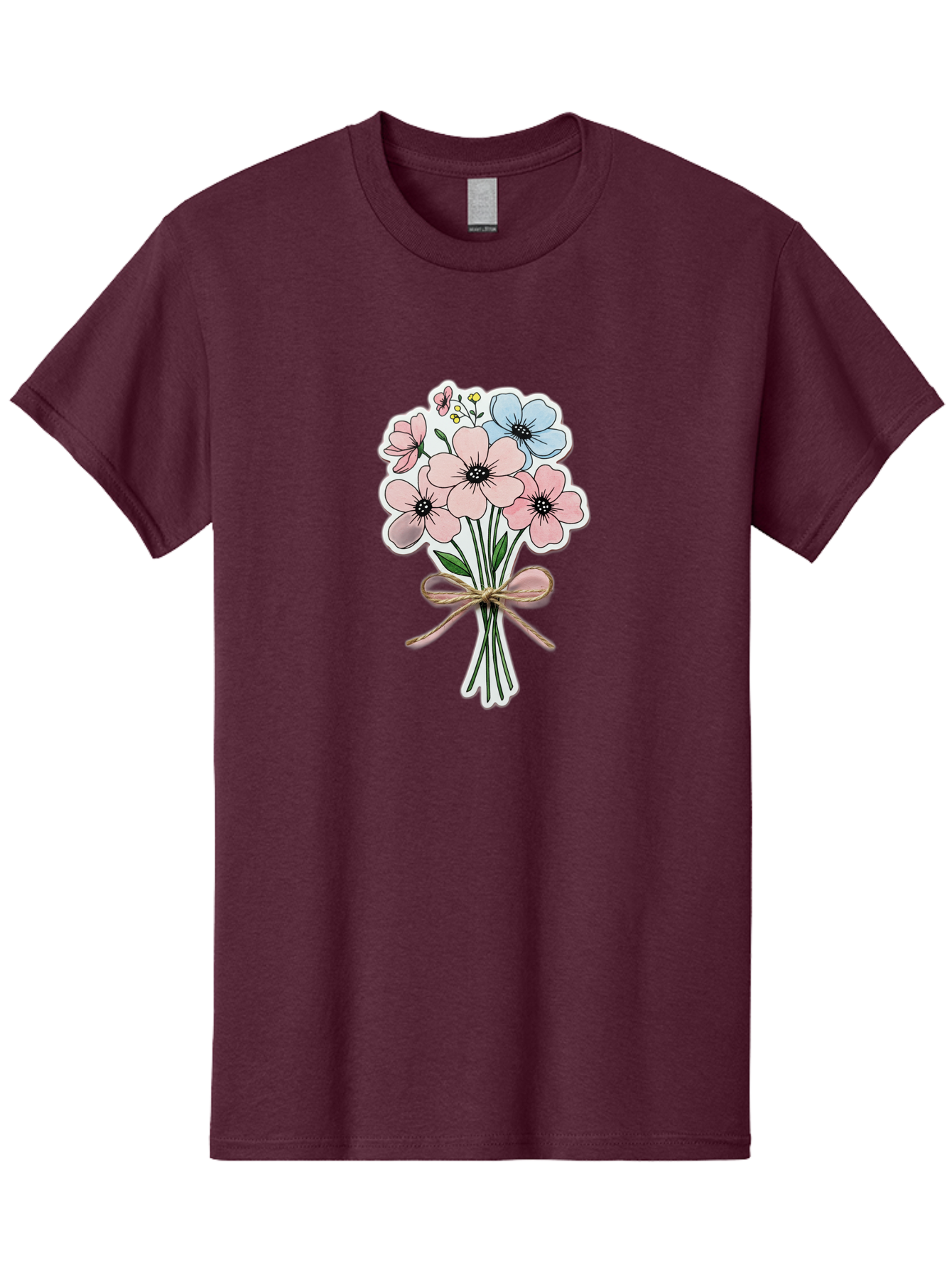 Flower-Bouquet-1 Men'S Graphic Tee, 100% Cotton, Comfortable Casual Summer Wear, Machine Washable, Vintage Camera, Old Camera, Antique Camera, Black Camera, Classic Photography, Photography Equipment, Nostalgic Device, Film Camera, Camera Art Baf088