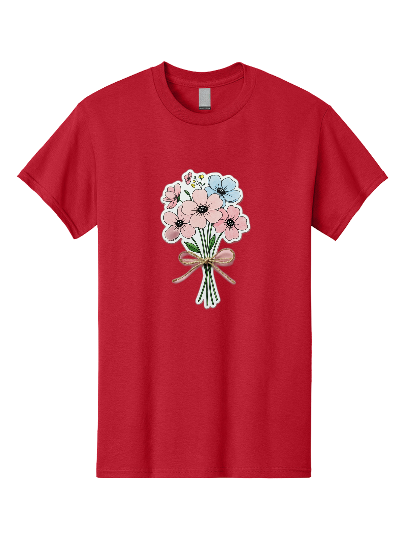 Flower-Bouquet-1 Men'S Graphic Tee, 100% Cotton, Comfortable Casual Summer Wear, Machine Washable, Vintage Camera, Old Camera, Antique Camera, Black Camera, Classic Photography, Photography Equipment, Nostalgic Device, Film Camera, Camera Art Baf088